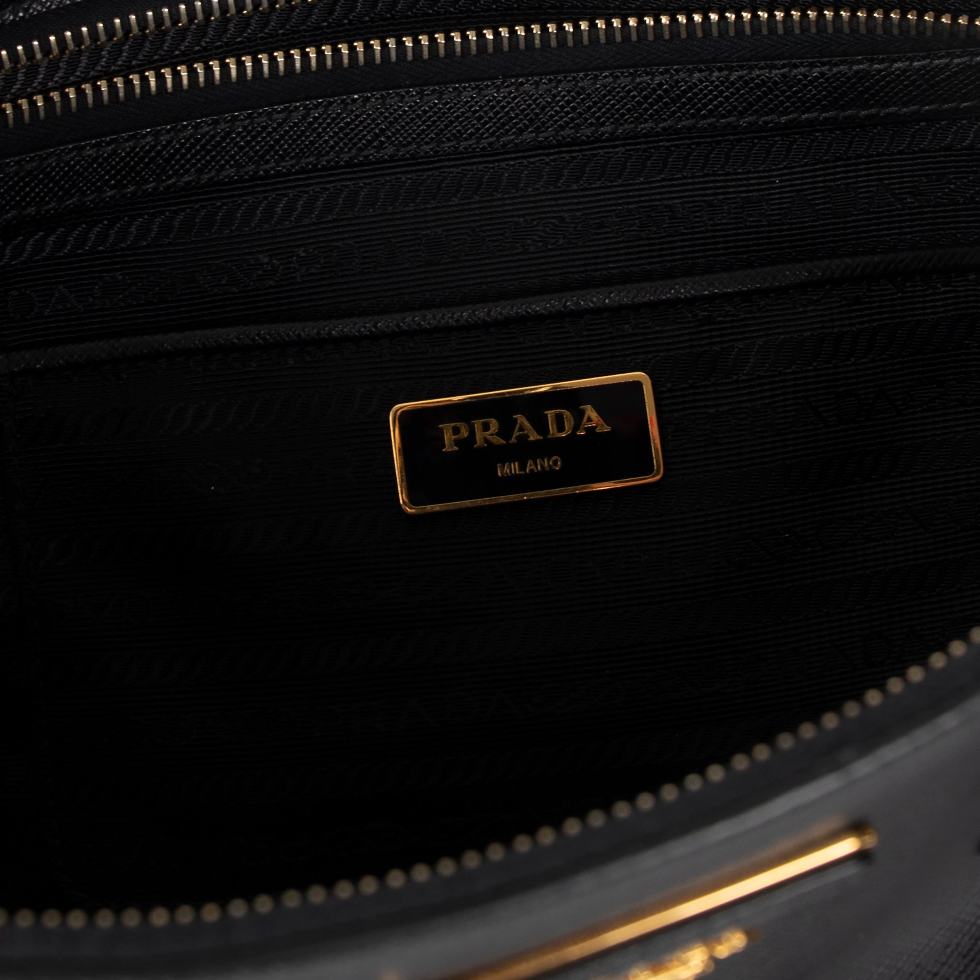 Prada Large Saffiano Lux Galleria Double Zip Tote