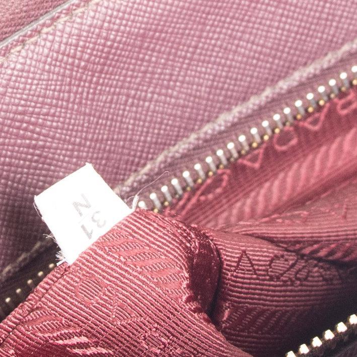 Prada Large Saffiano Lux Galleria Double Zip Tote