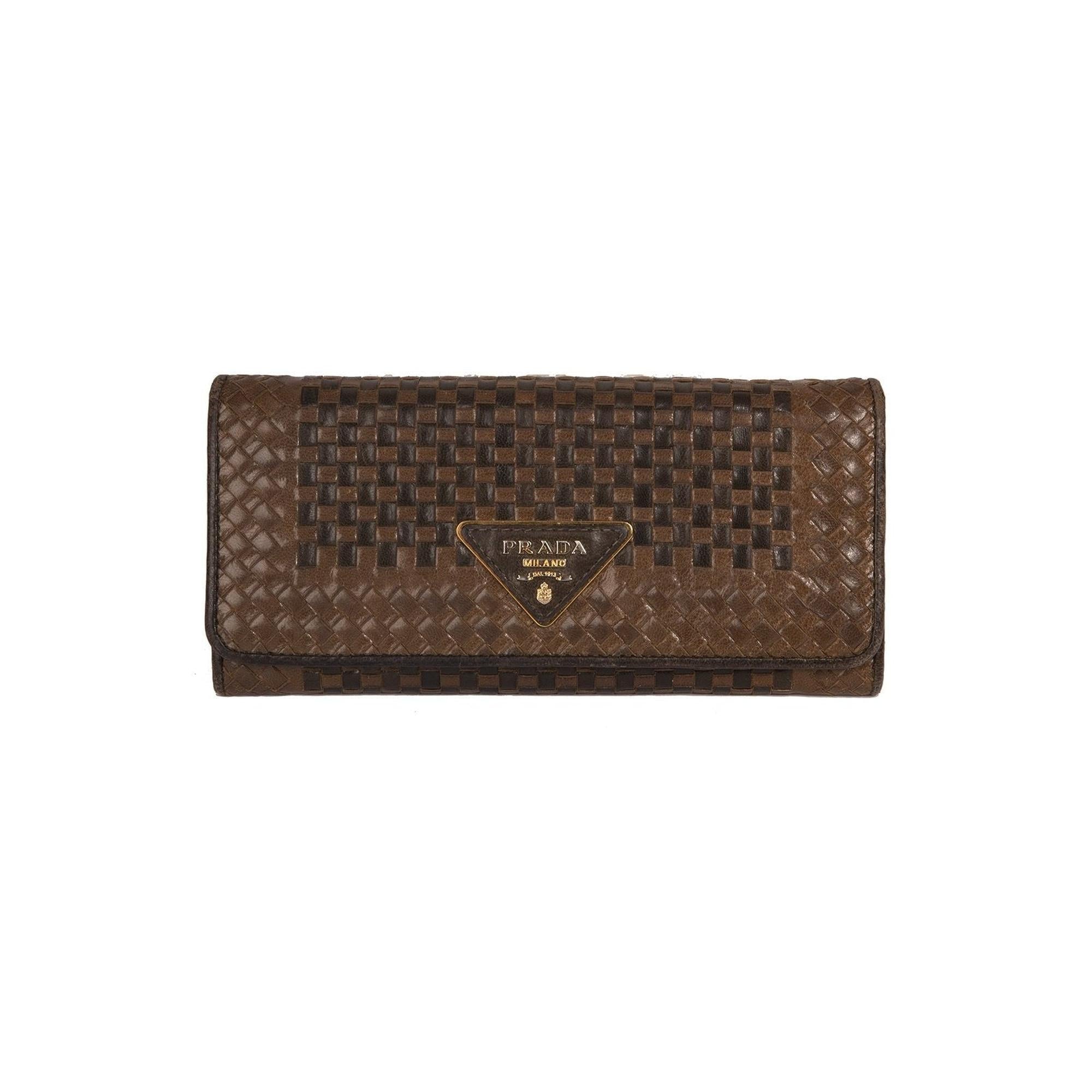 Prada Madras Continental Wallet