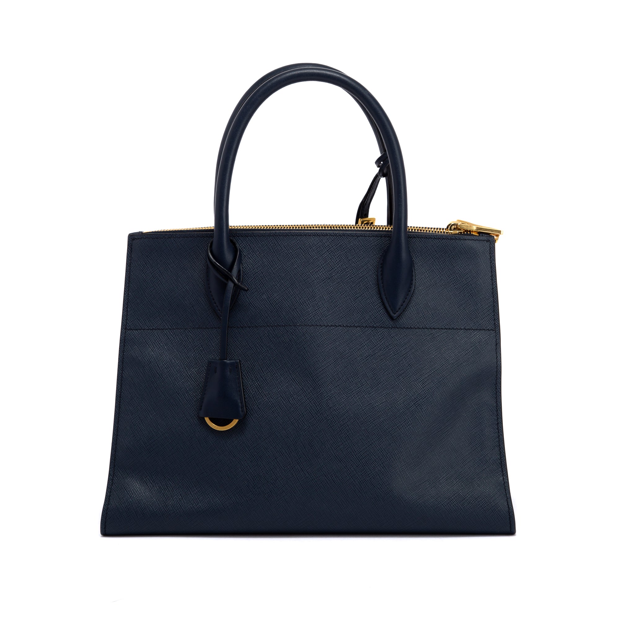 Prada Medium Saffiano & City Calf Leather Paradigme Tote w/ Strap