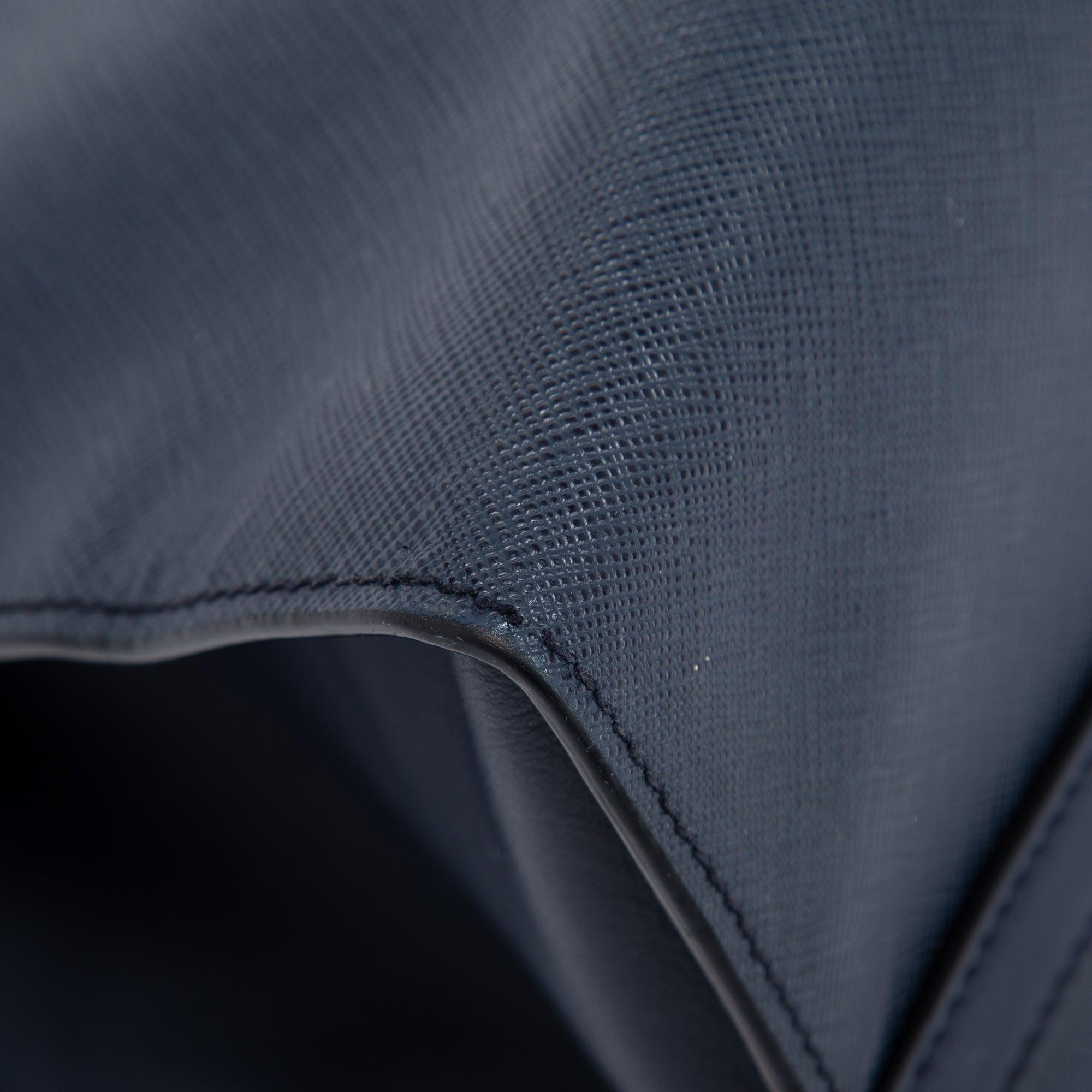 Prada Medium Saffiano & City Calf Leather Paradigme Tote w/ Strap