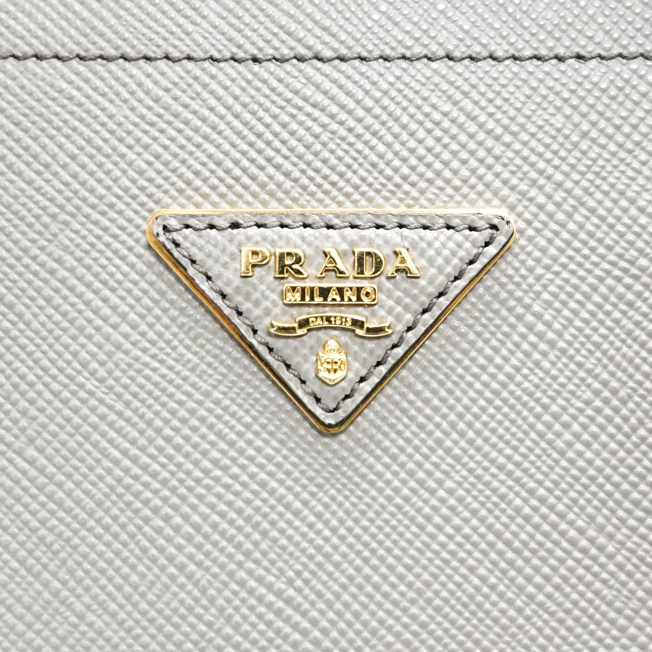 Prada Medium Saffiano Cuir Double Tote