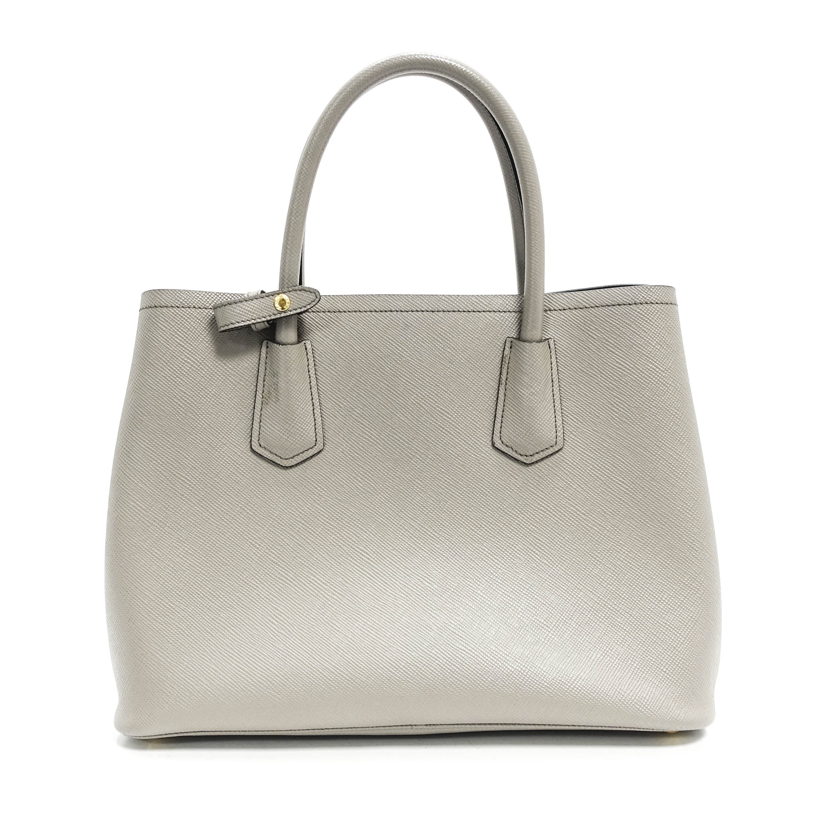 Prada Medium Saffiano Cuir Double Tote