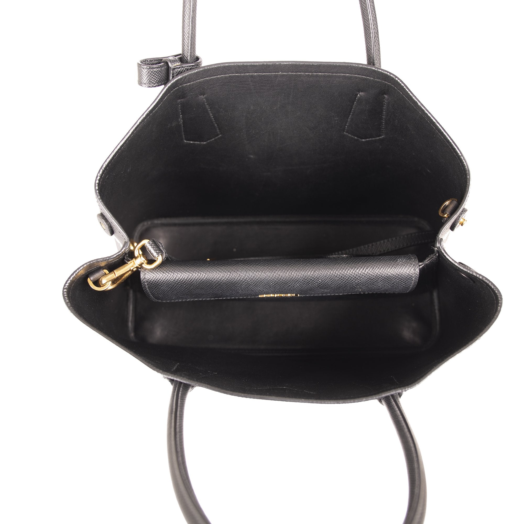 Prada Medium Saffiano Cuir Double Tote