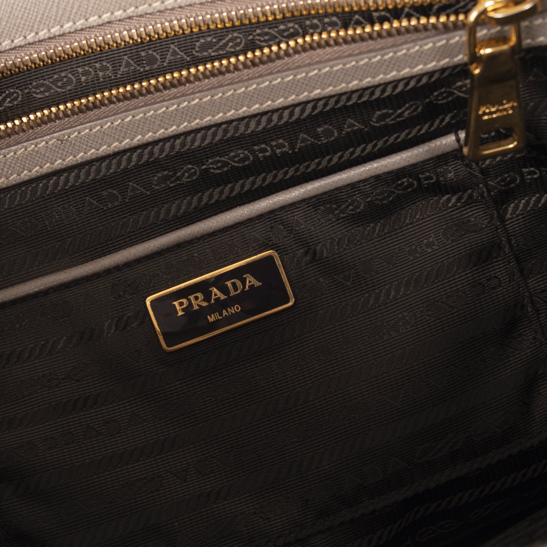 Prada Medium Saffiano Galleria Double Zip Tote