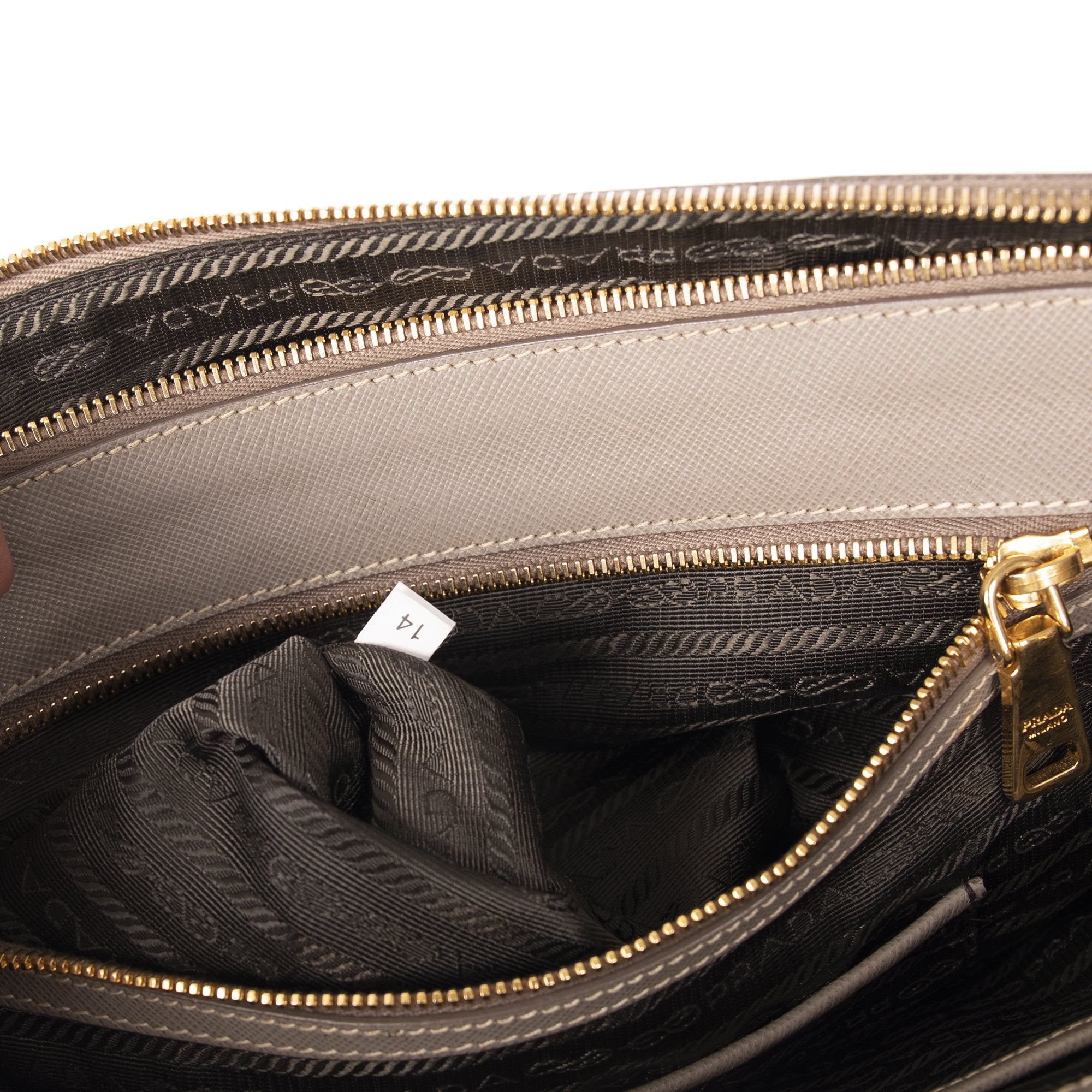 Prada Medium Saffiano Galleria Double Zip Tote