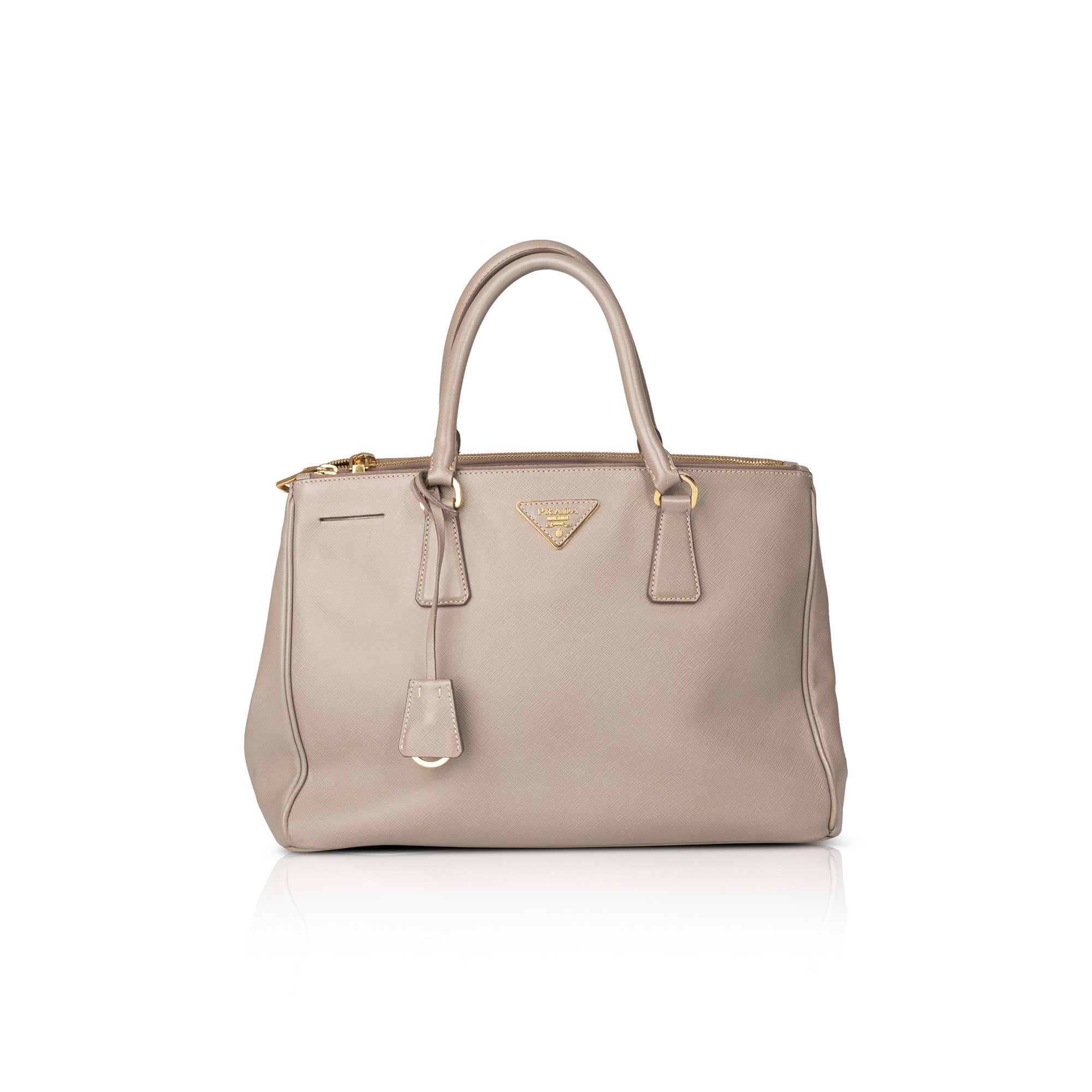 Prada Medium Saffiano Galleria Double Zip Tote