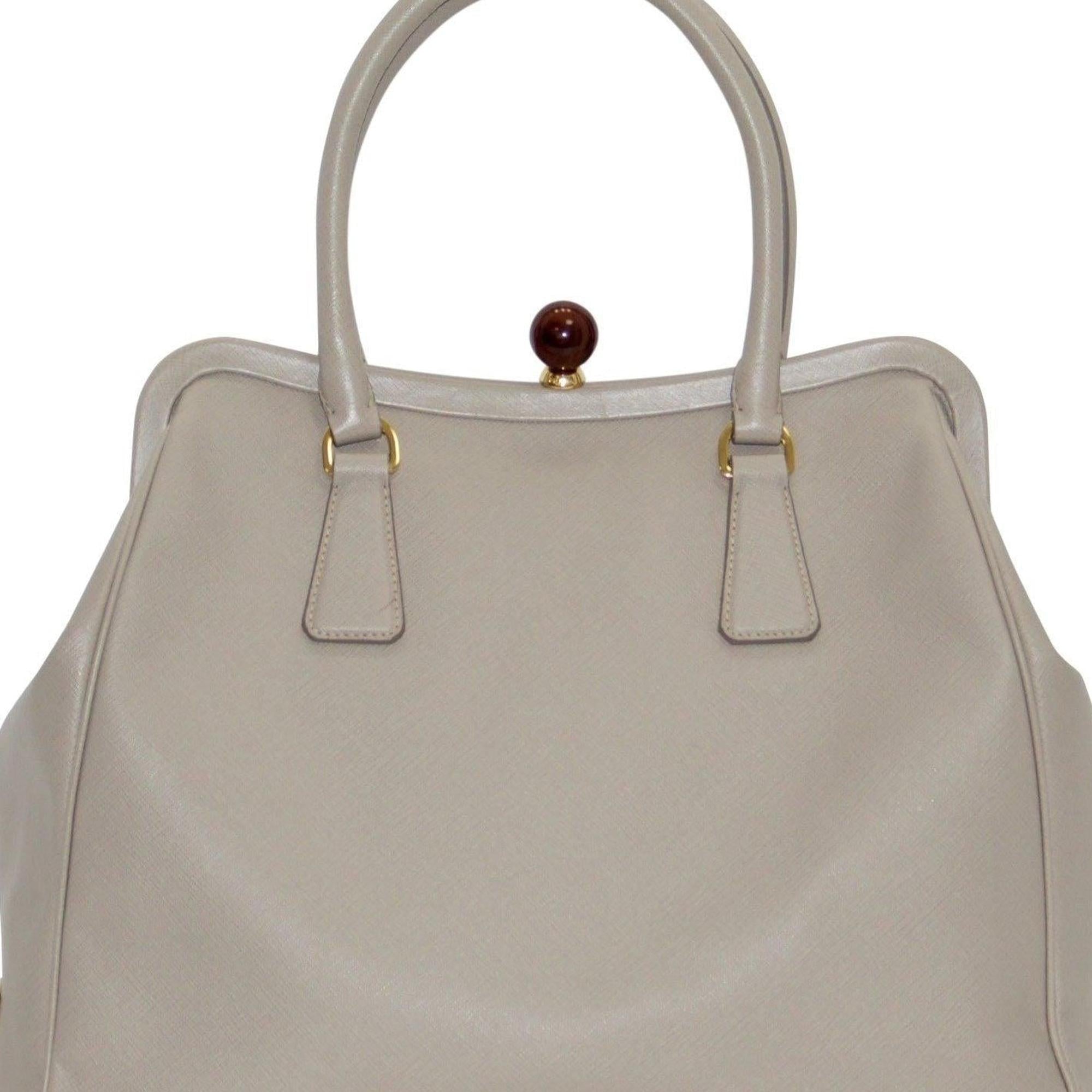 Prada Medium Saffiano Lux Doctor Frame Bag