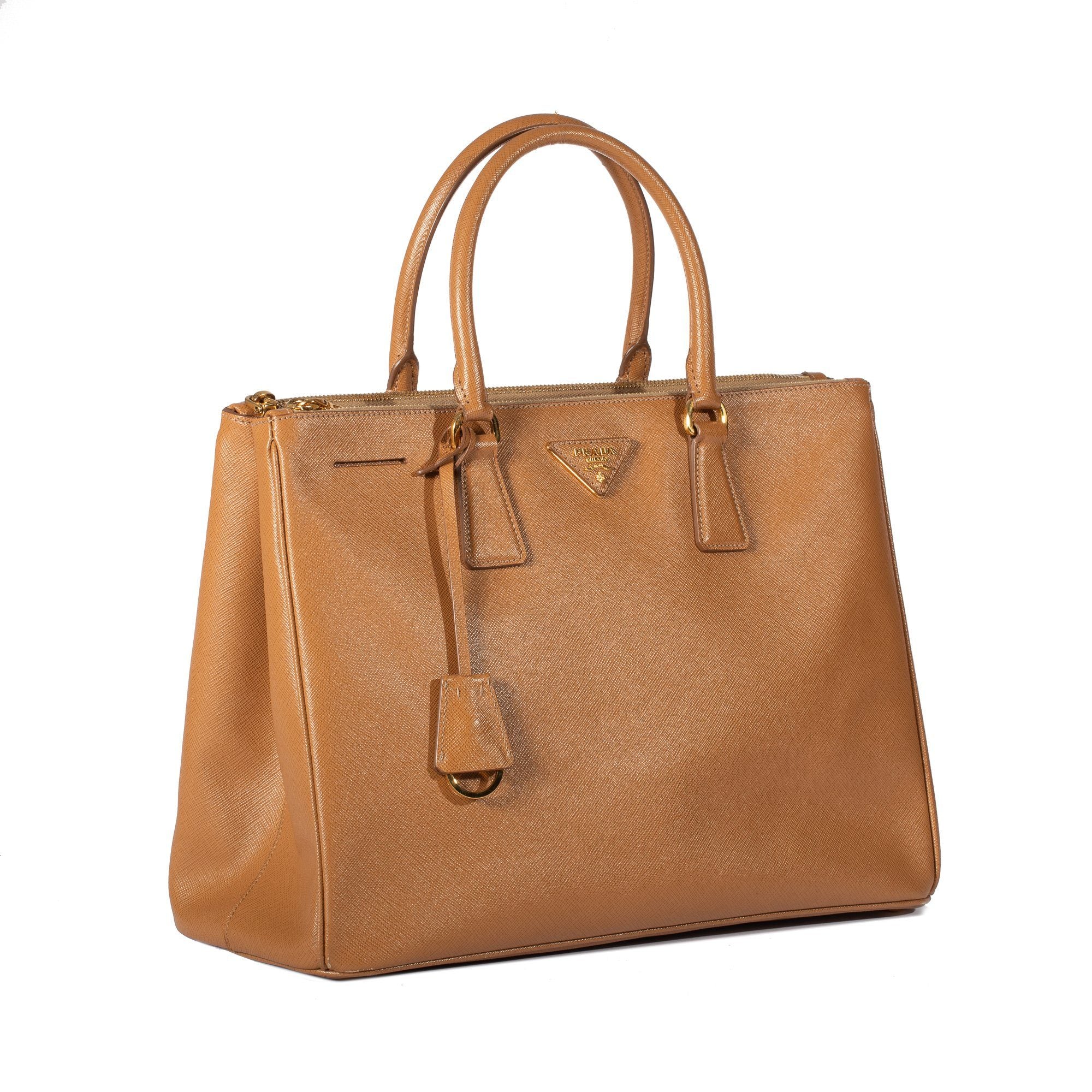 Prada Medium Saffiano Lux Galleria Double Zip Tote