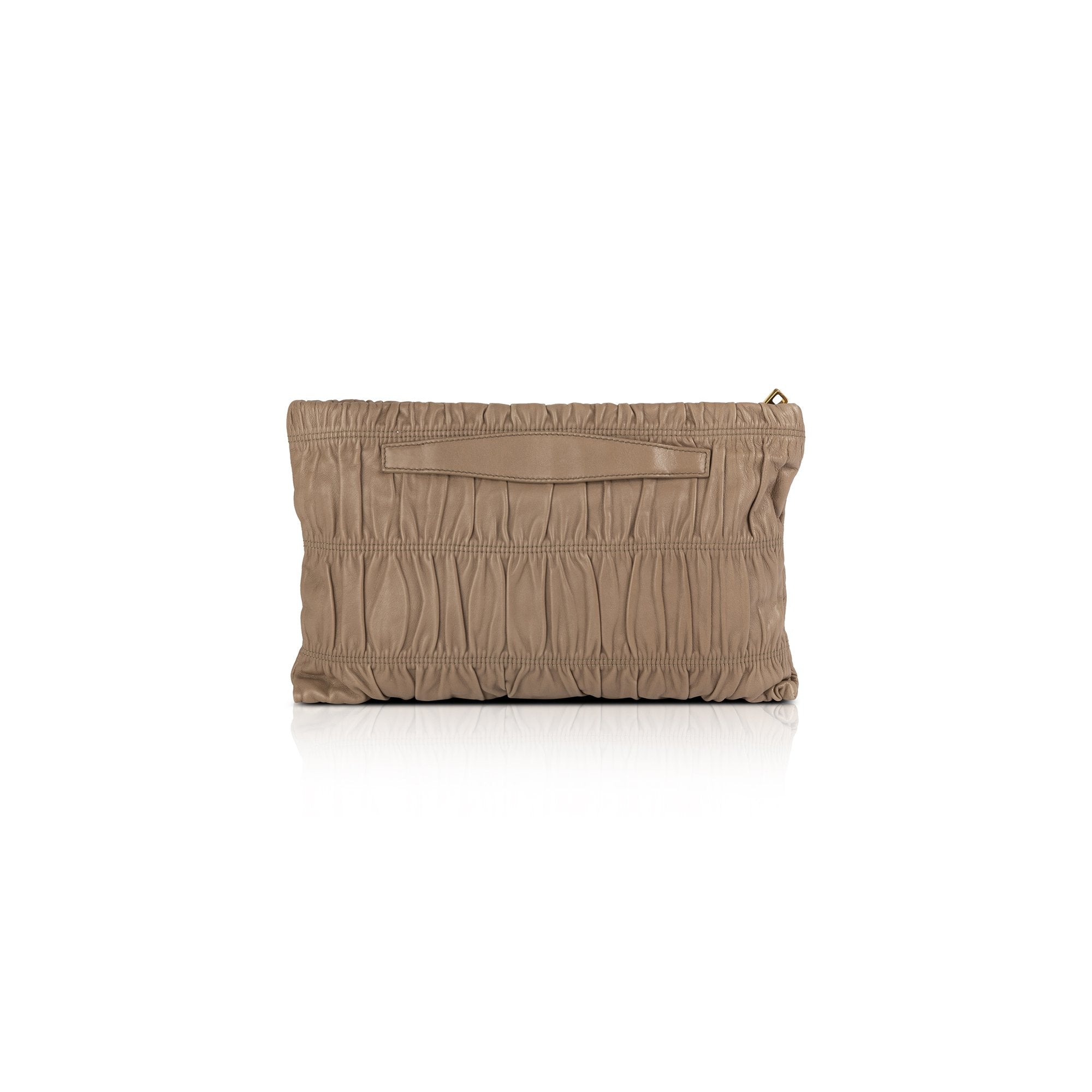 Prada Nappa Gaufre Zip Clutch