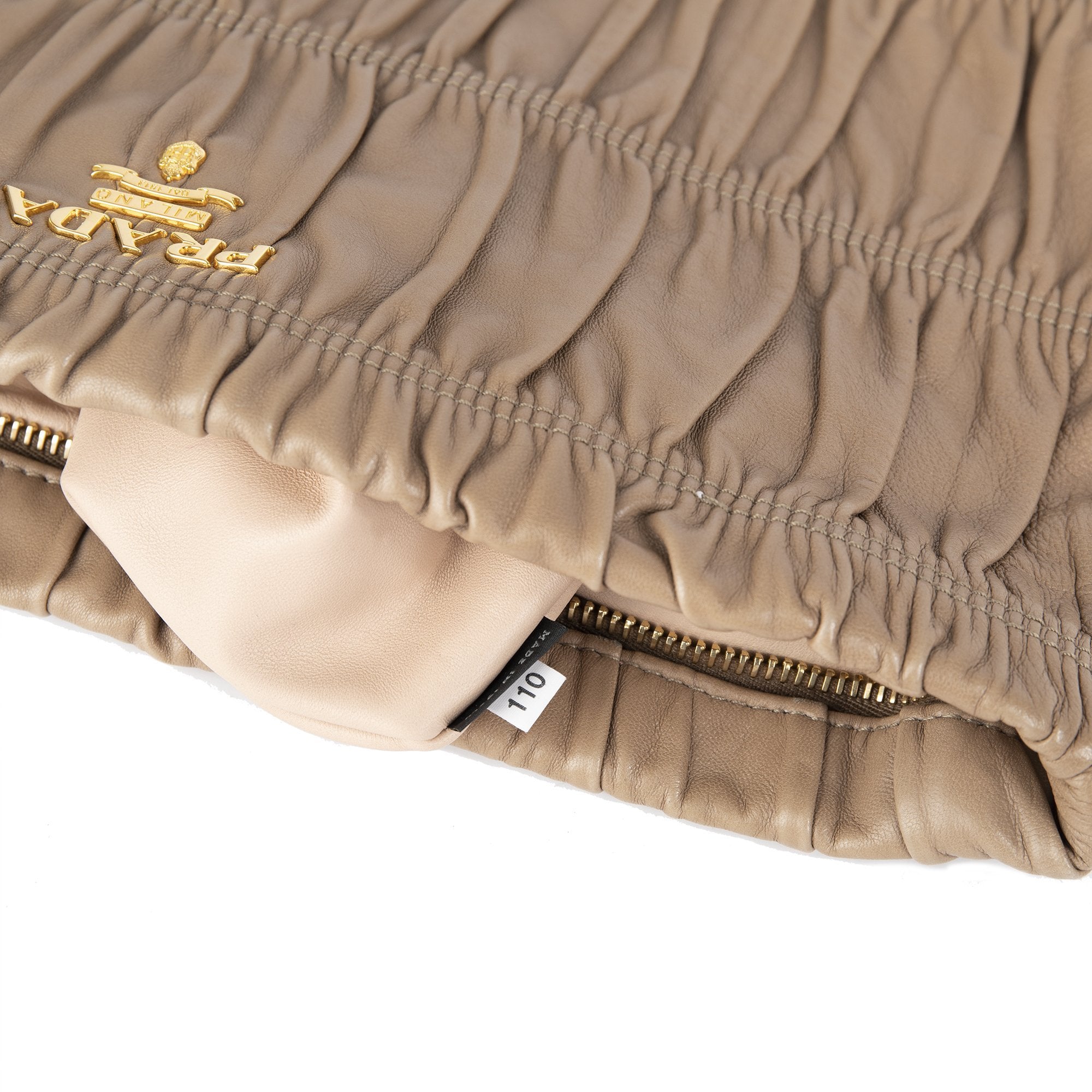 Prada Nappa Gaufre Zip Clutch