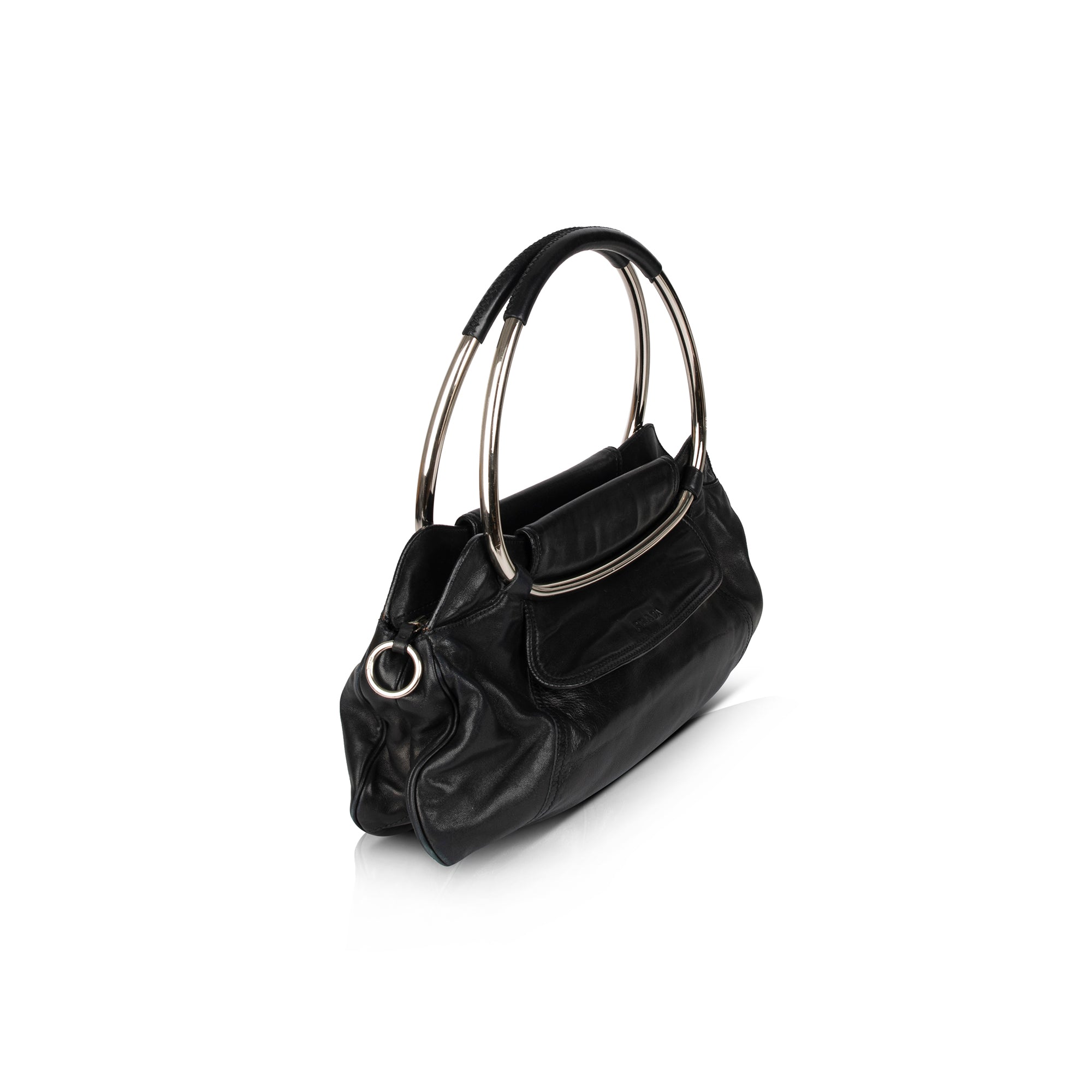 Prada Nappa Leather Ring Handle Bag