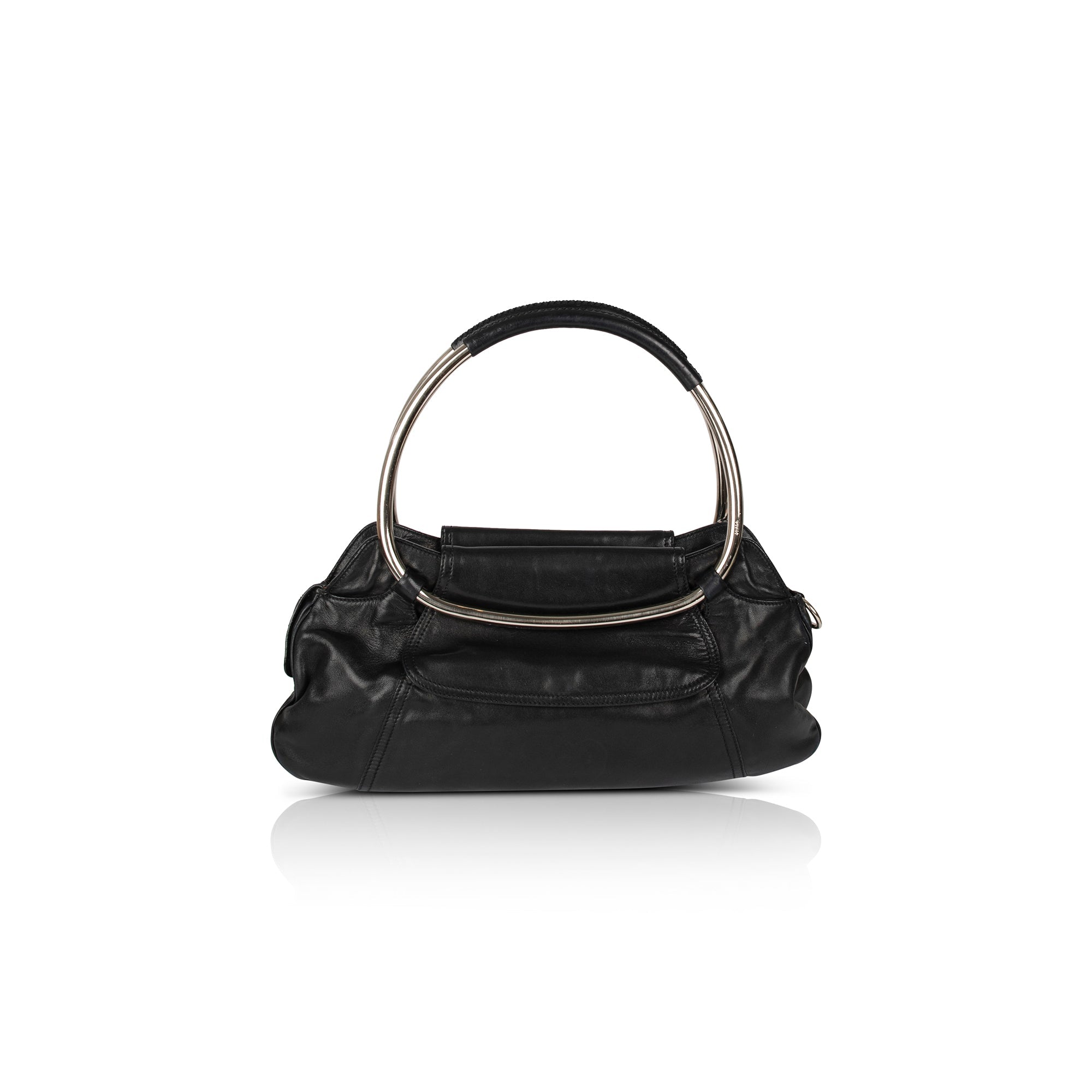 Prada Nappa Leather Ring Handle Bag