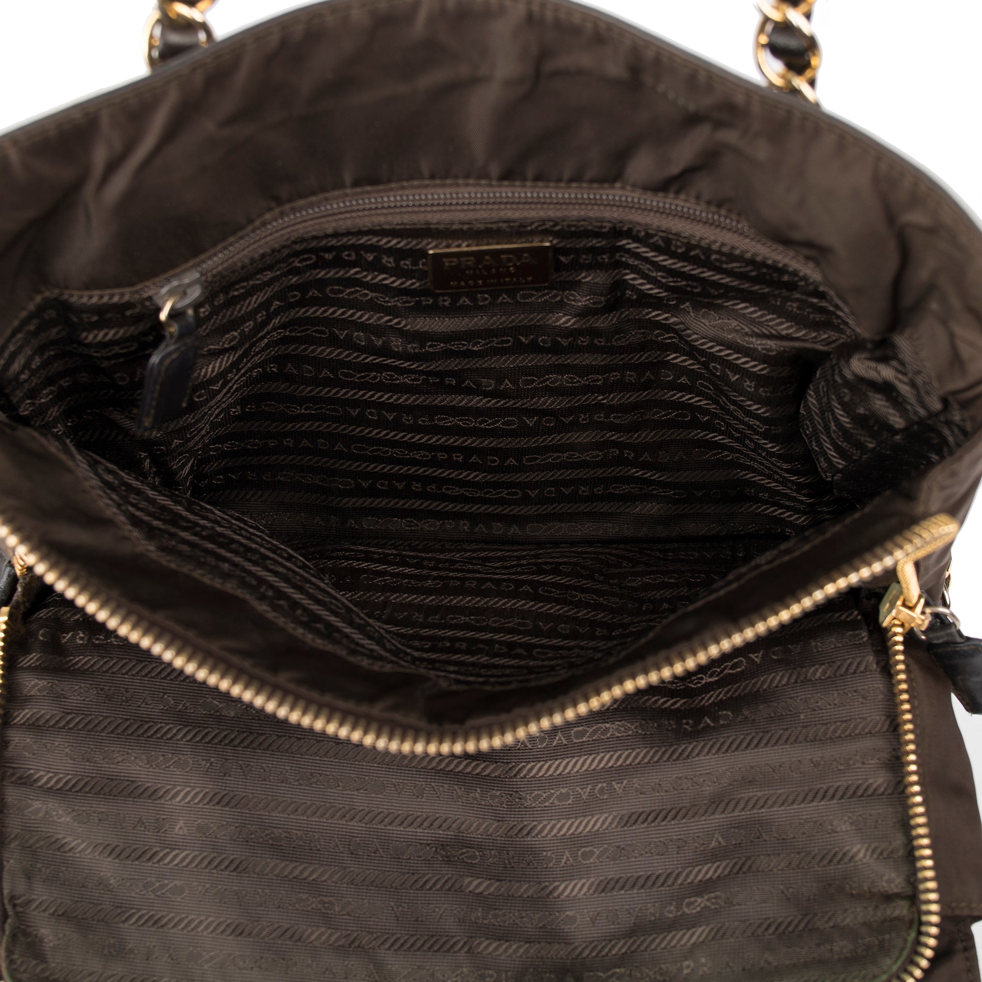 Prada Nappa Leather & Tessuto Nylon Catena Bag – OLIVER'S