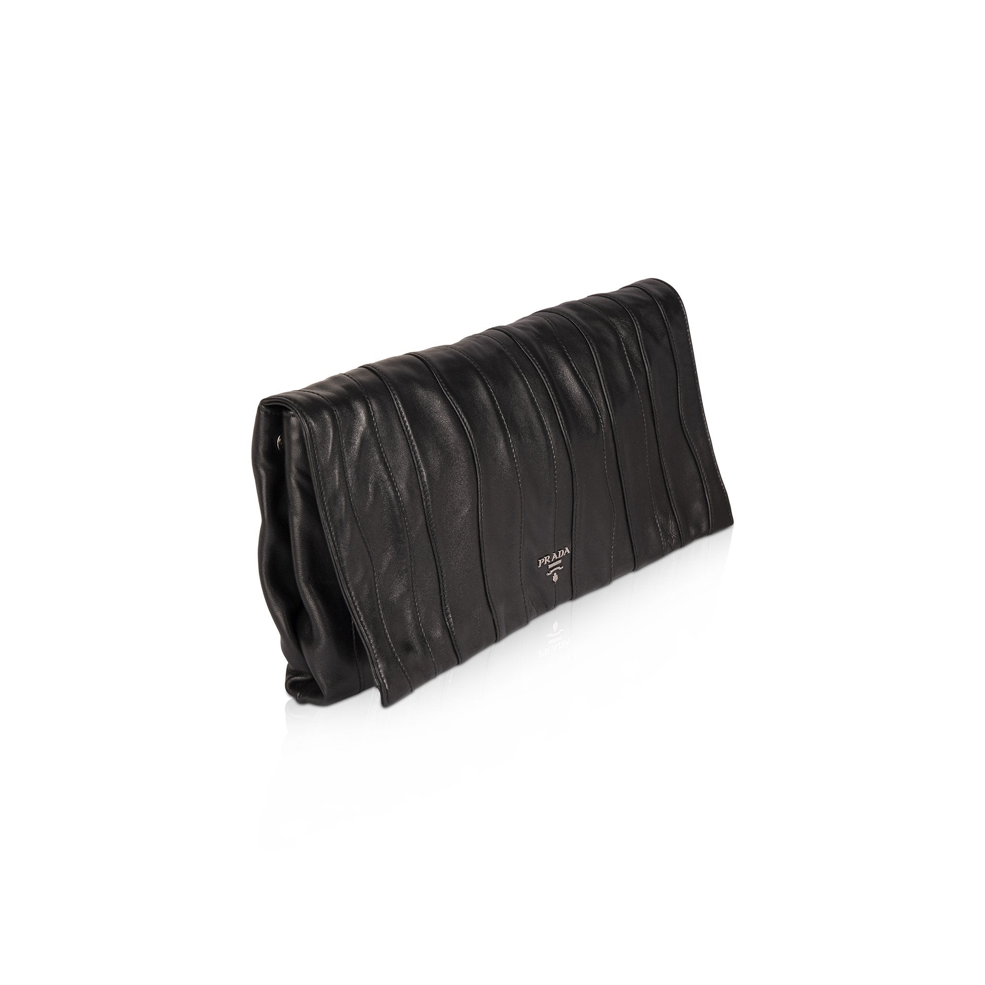 Prada Nappa Waves Clutch