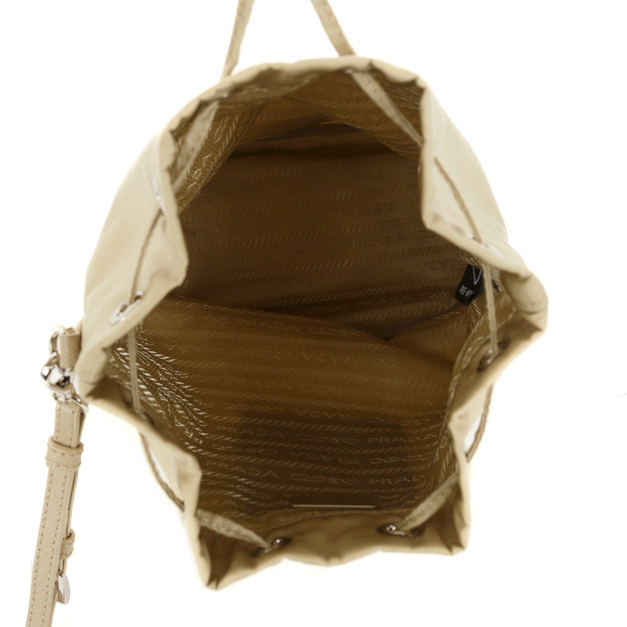 Prada Nylon Mini Bucket Wristlet Pouch