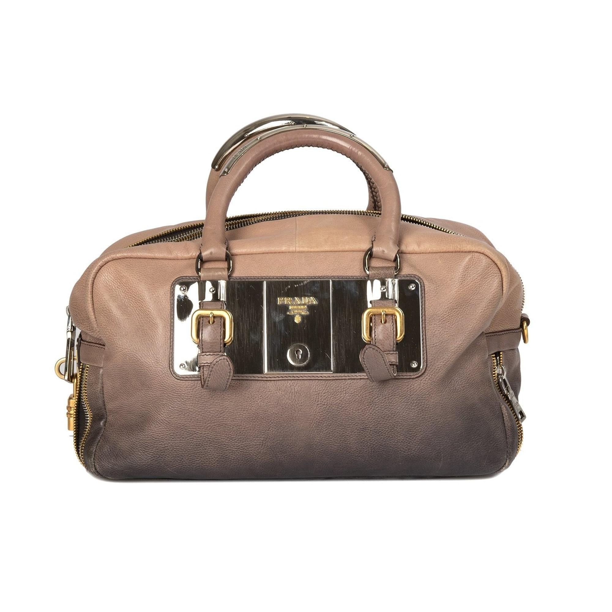 Prada Ombre Glace Zippers Bauletto Bag – OLIVER'S