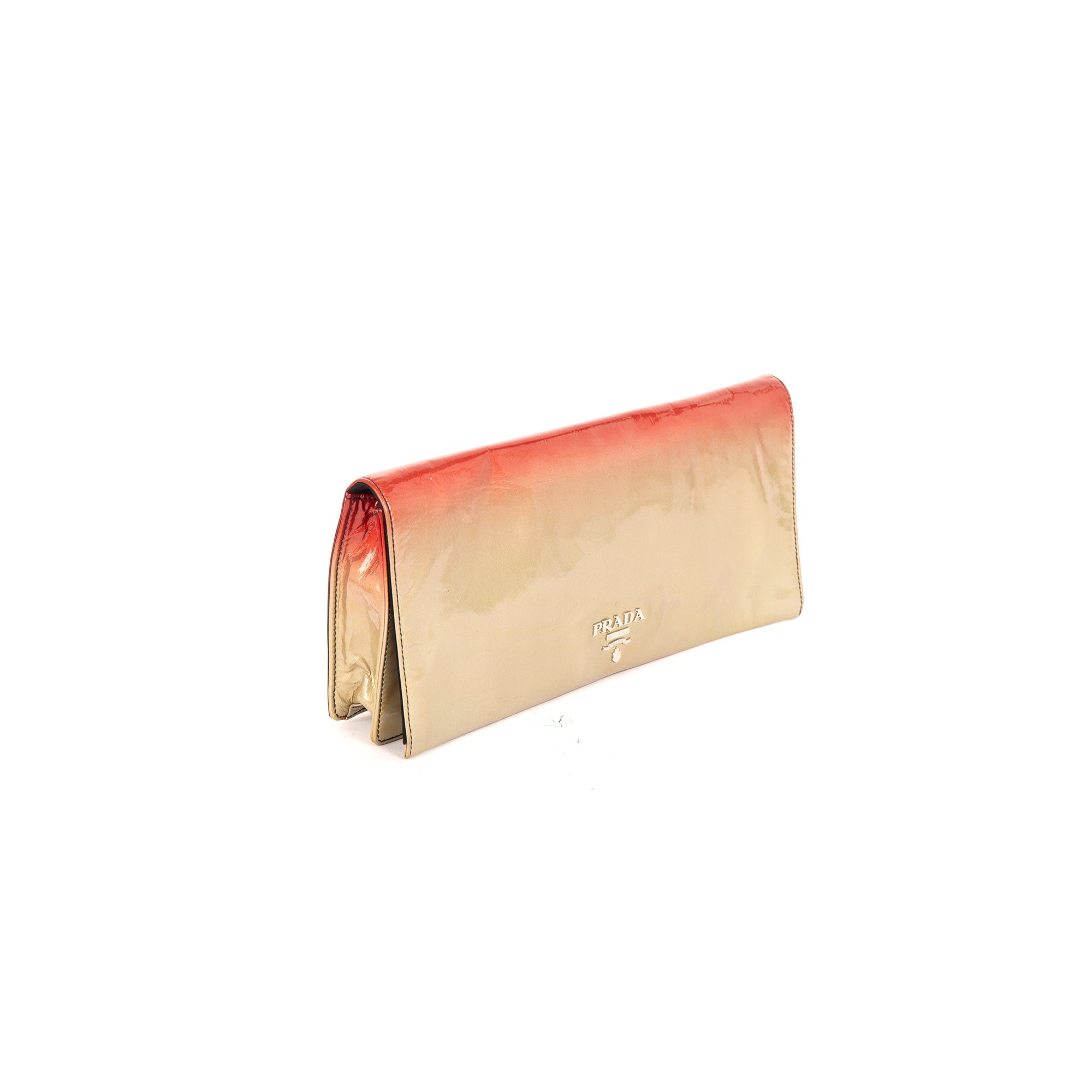 Prada Ombre Vernice Stumata Clutch