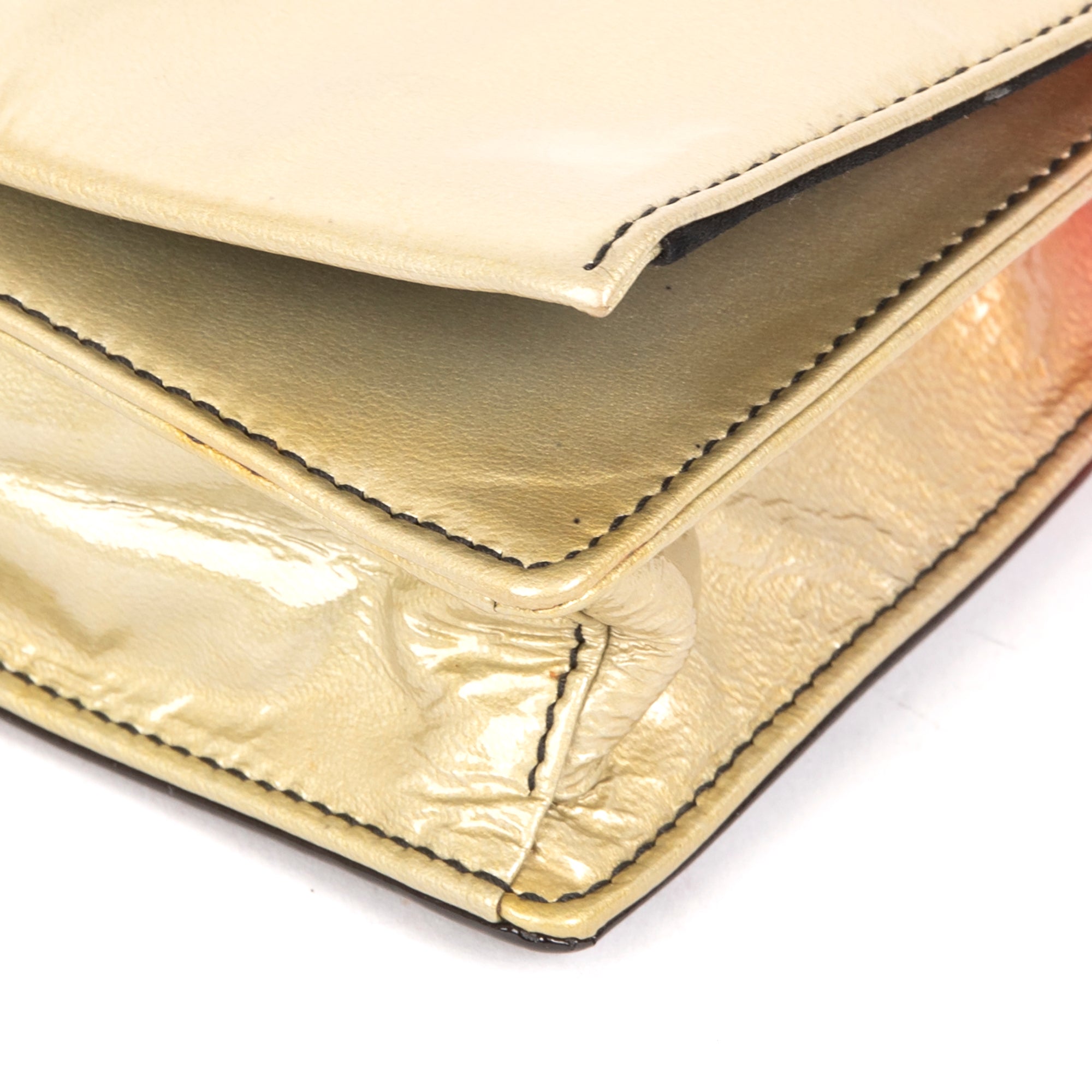 Prada Ombre Vernice Stumata Clutch