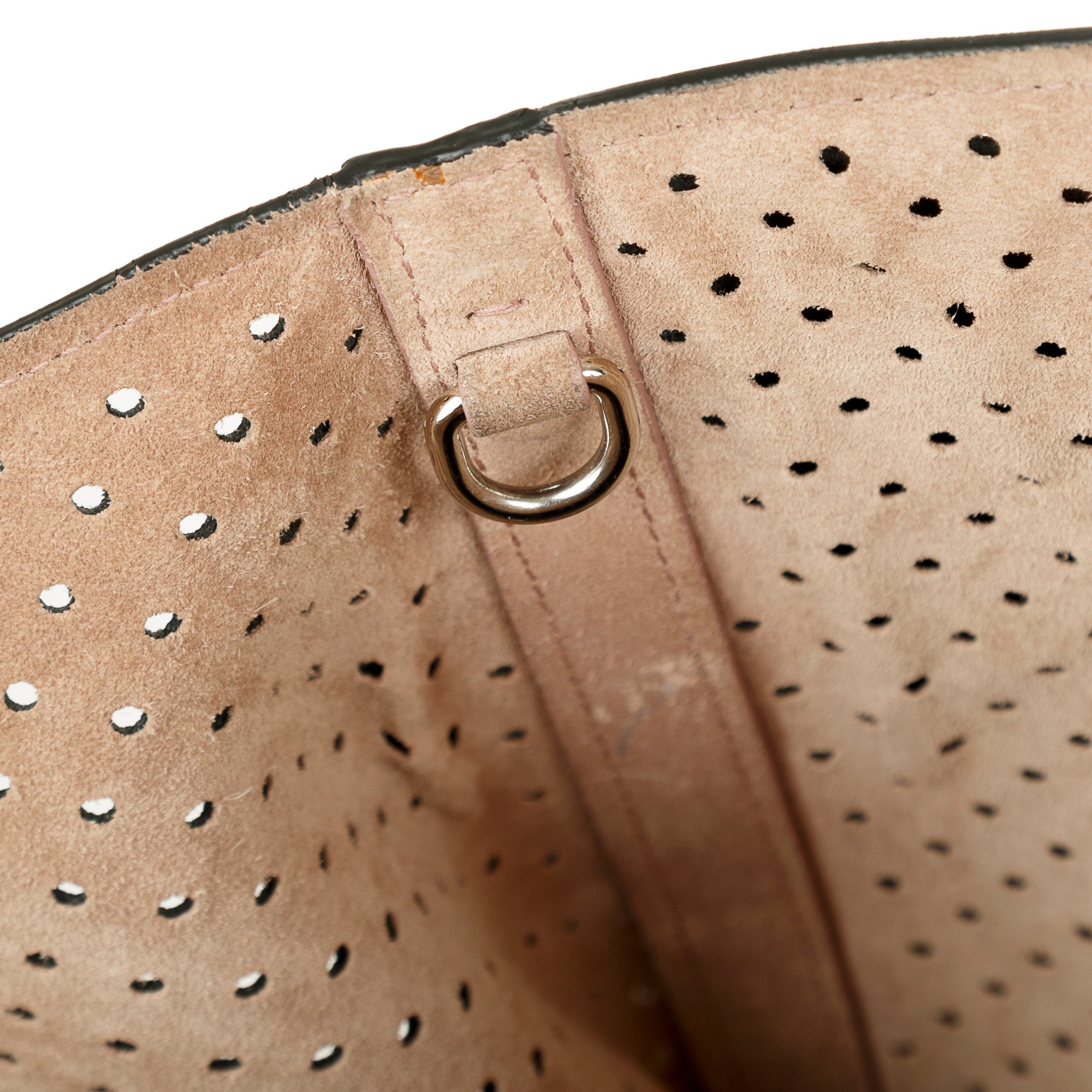 Prada Perforated Scamosciato Tote w/ Pouch