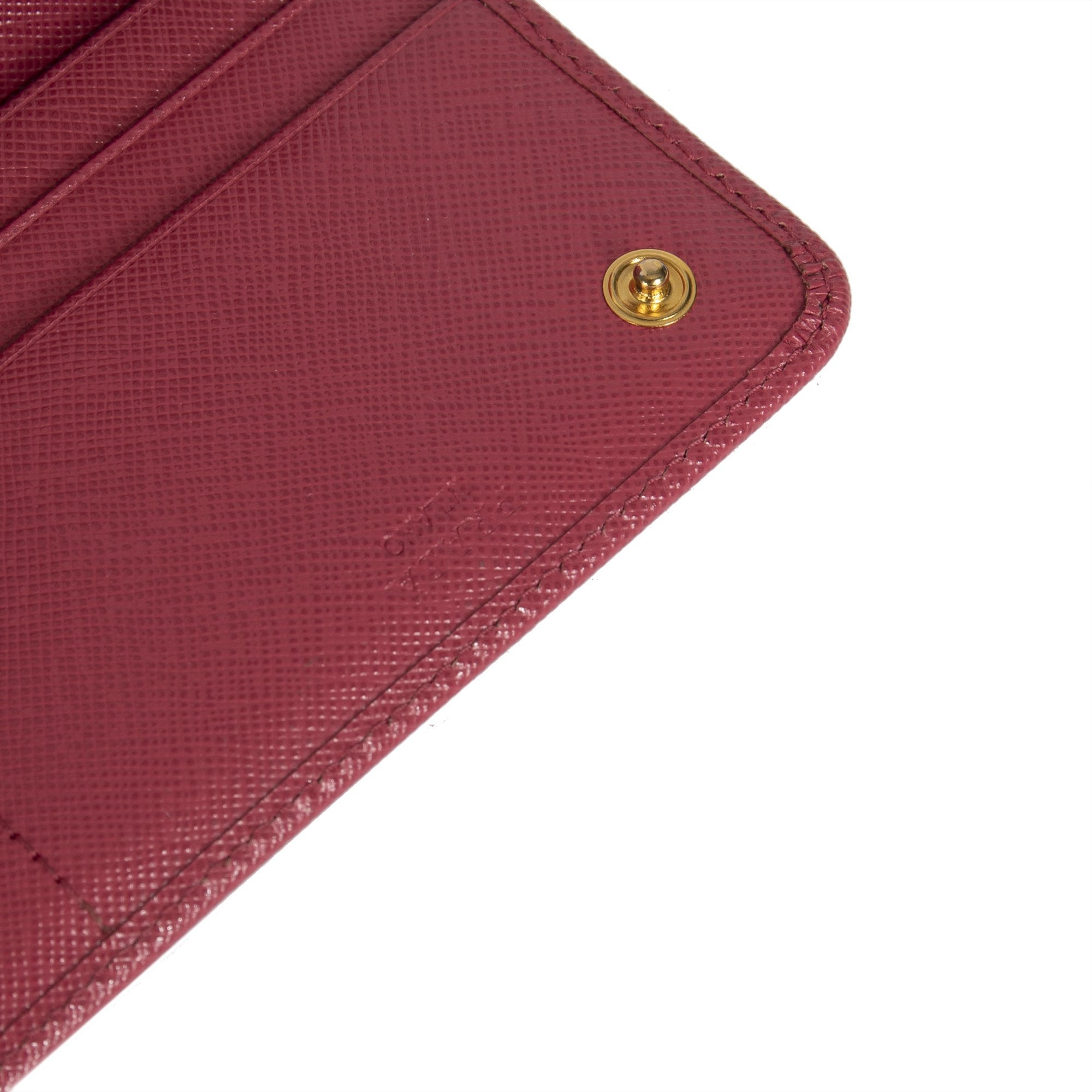 Prada Pink Saffiano Continental Wallet w/ Box
