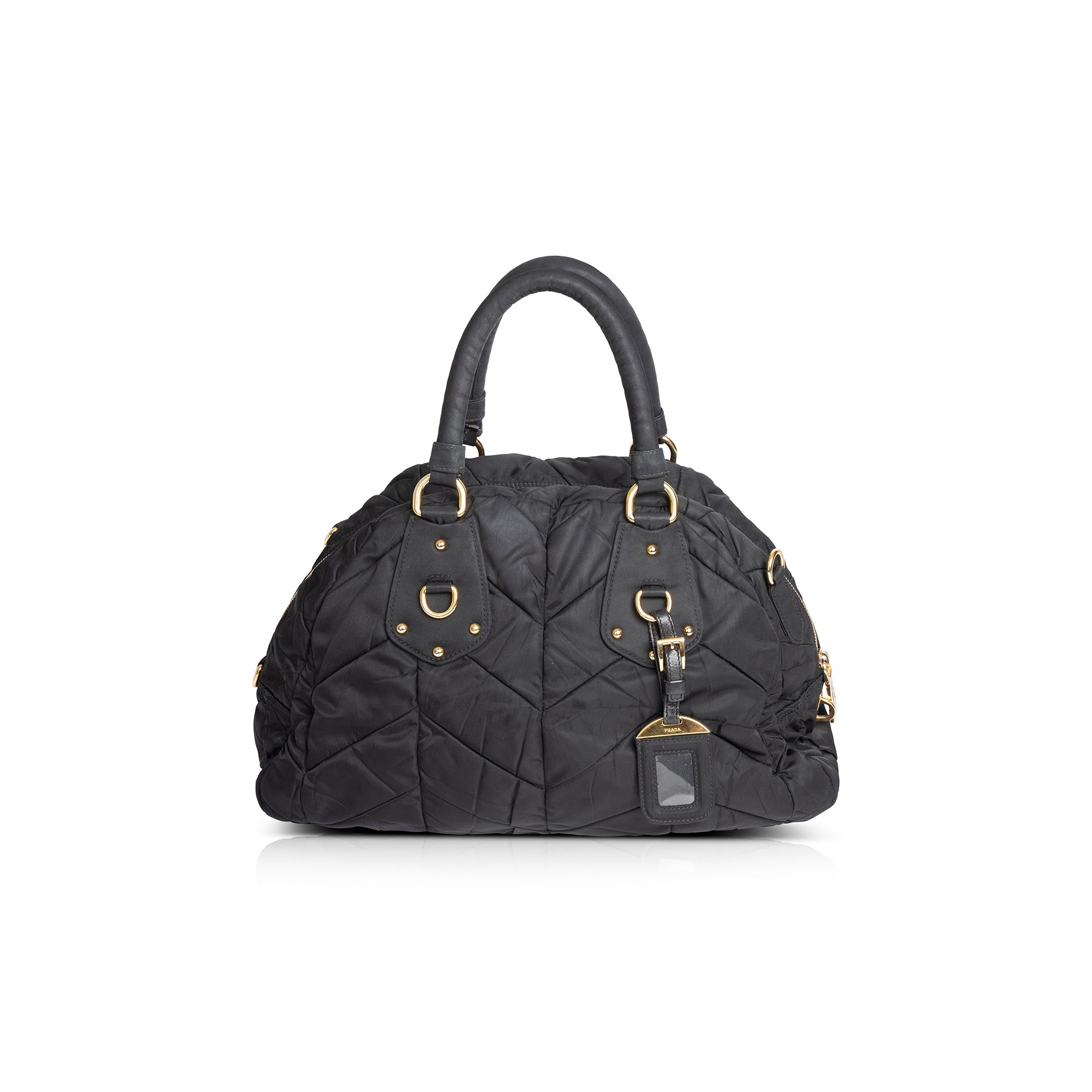 Prada Quilted Tessuto Nylon Bauletto Bag