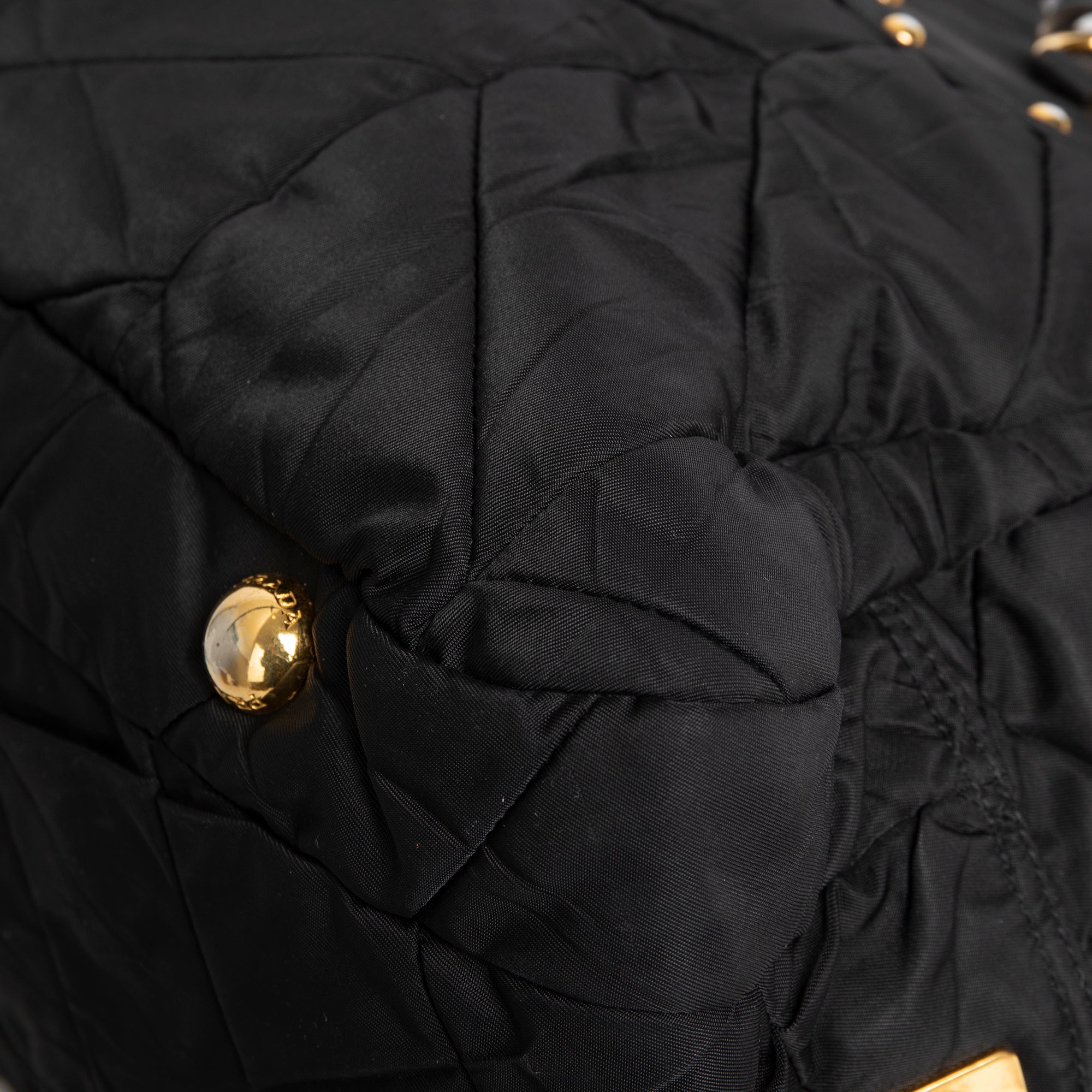 Prada Quilted Tessuto Nylon Bauletto Bag