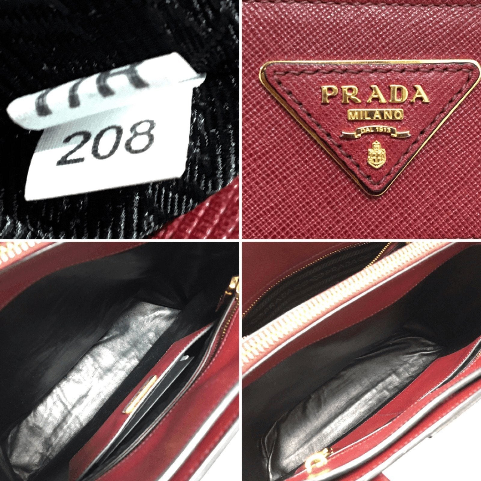 Prada Red Saffiano Soft Tote