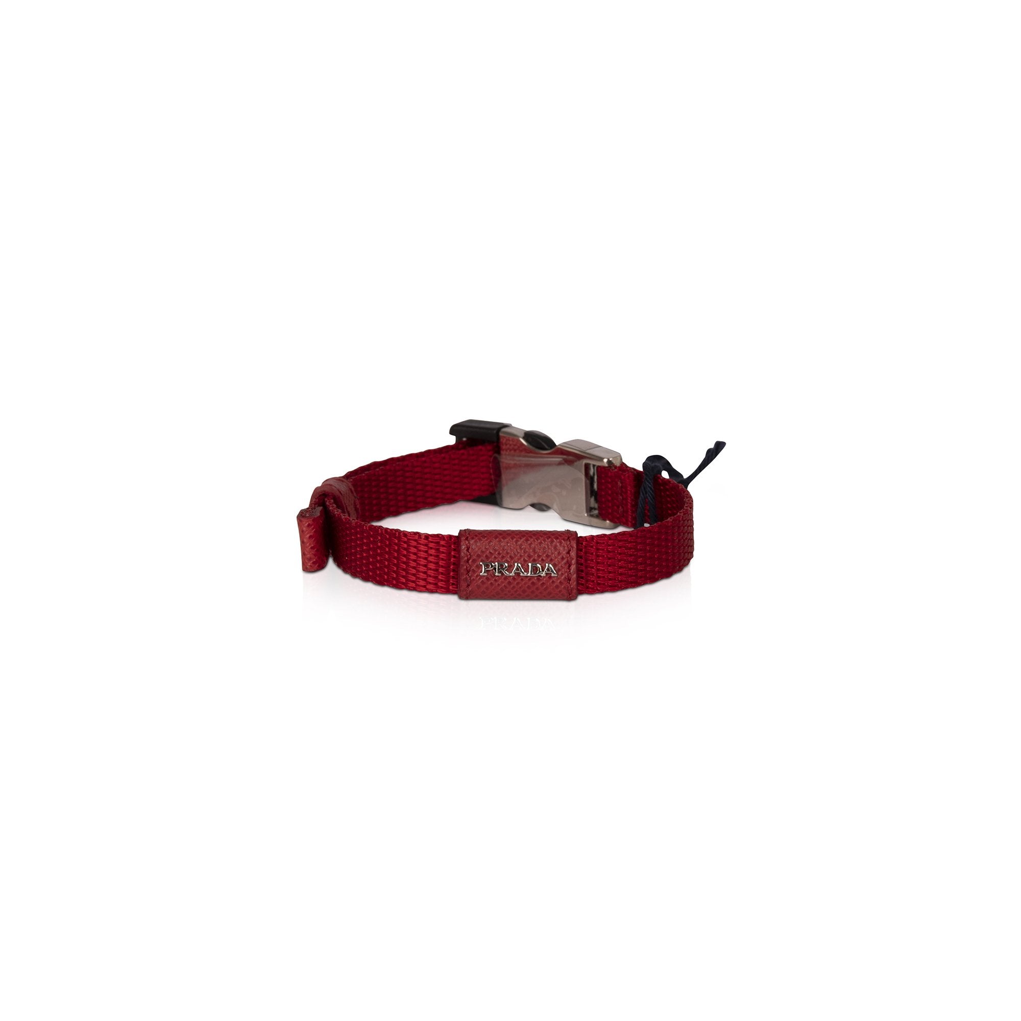 Prada Red Woven Nylon Bracelet w/ Box
