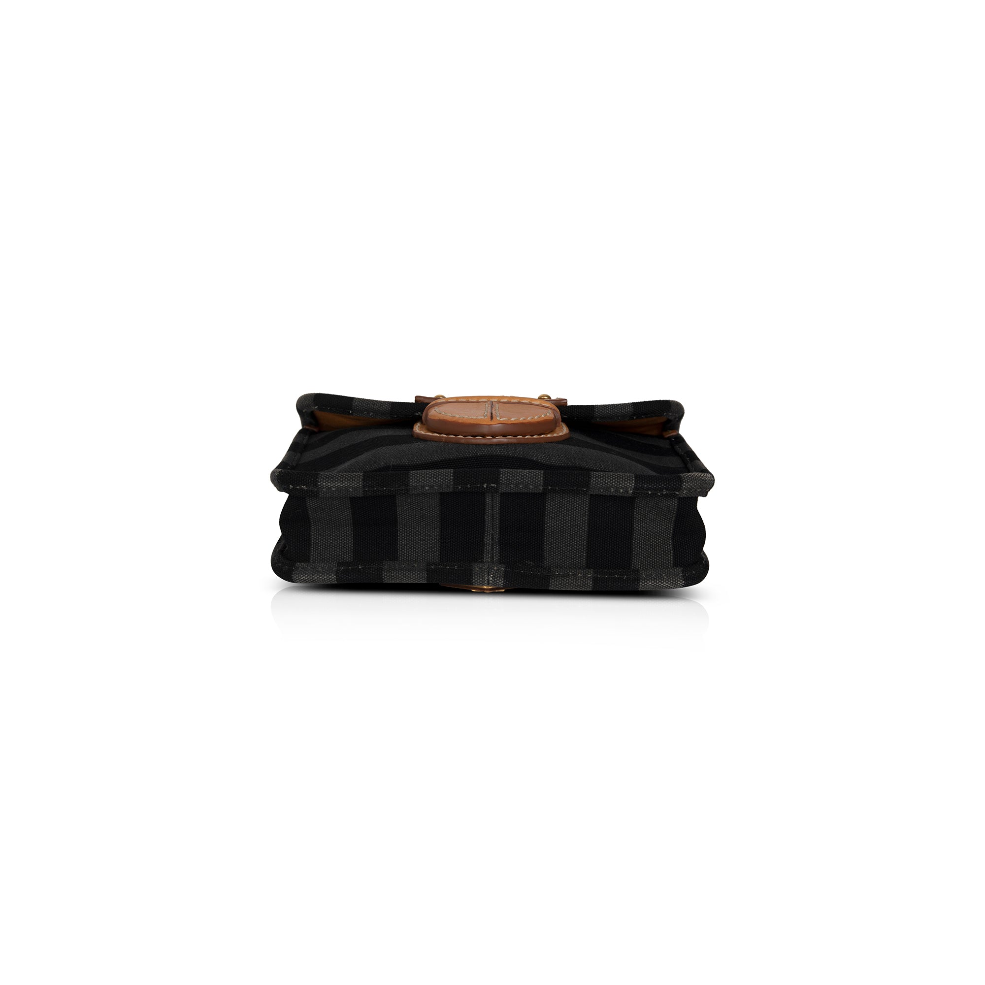 Prada Righe Striped Canapa Shoulder Bag