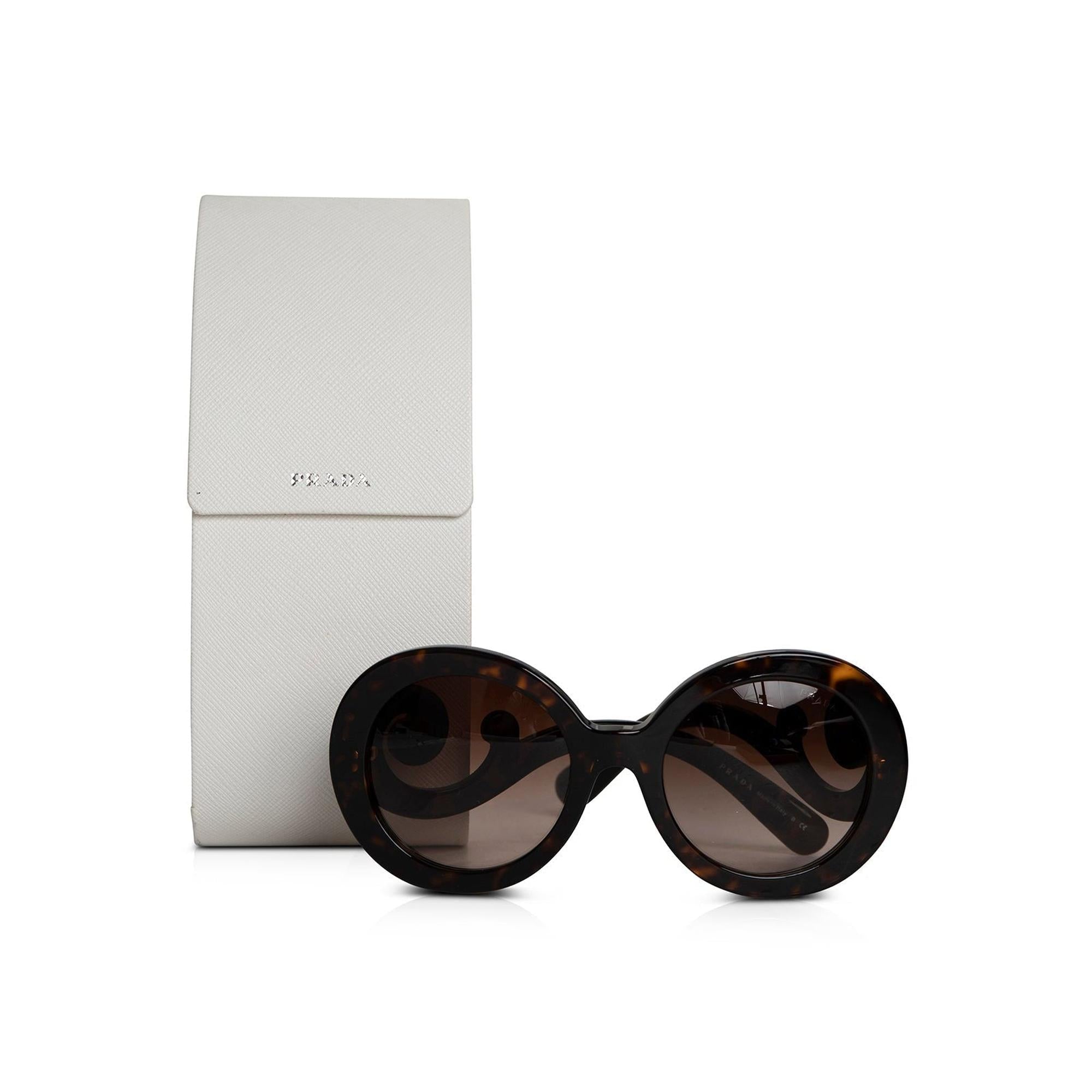 Prada SPR27N Classic Spiral Sunglasses w/ Case