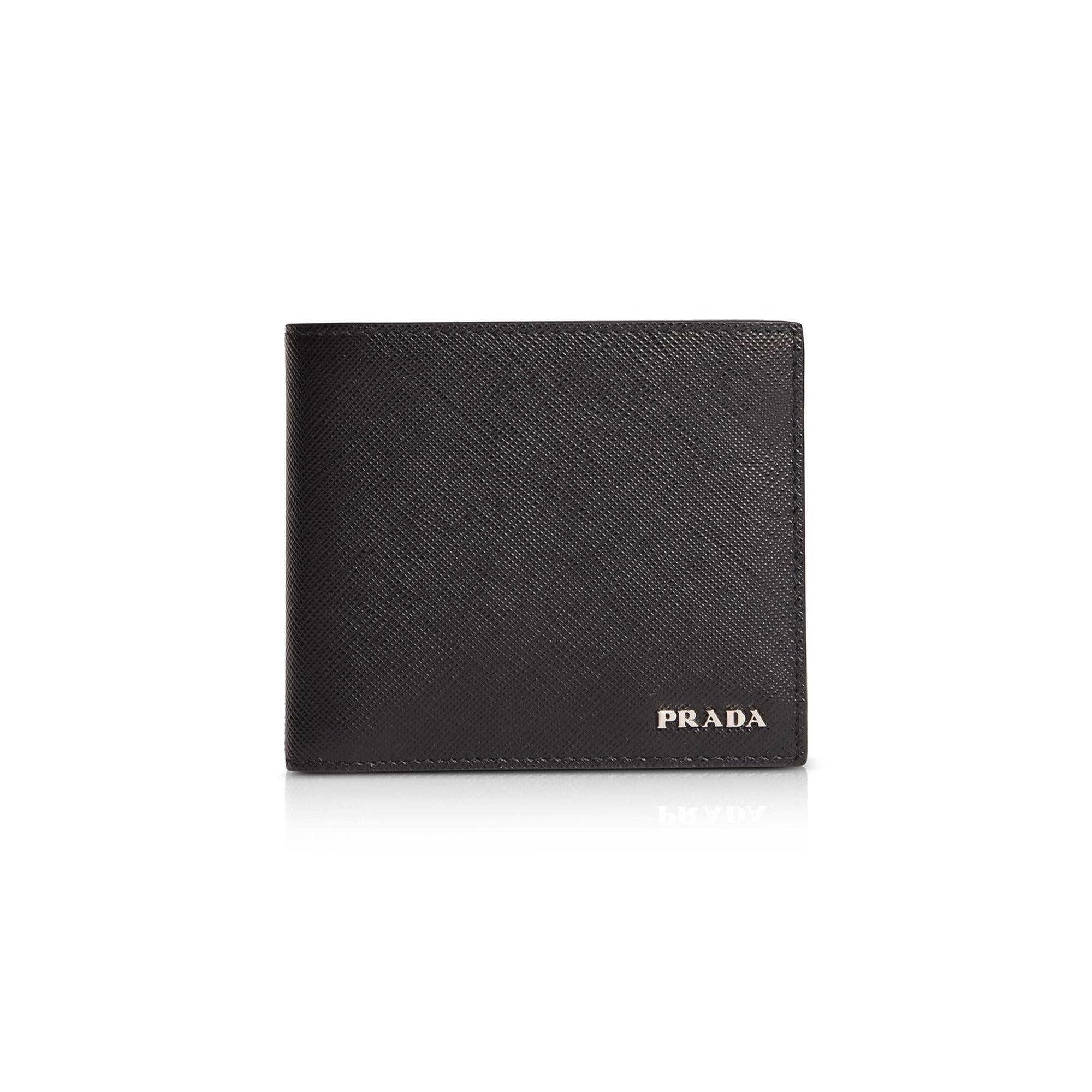 Prada Saffiano Bifold Wallet w/ Box & Authenticity Card