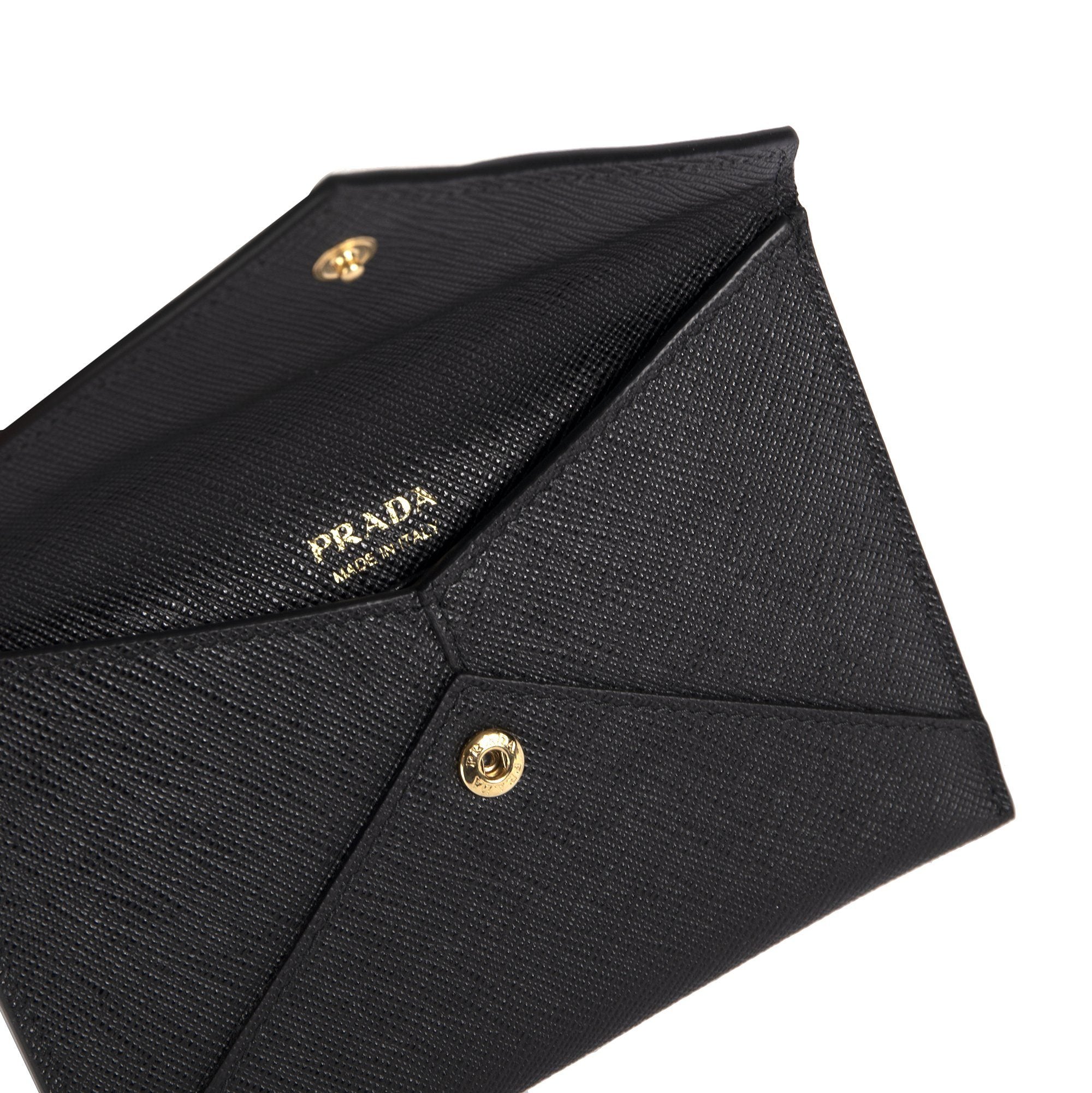 Prada Saffiano Envelope Wallet w/ Box
