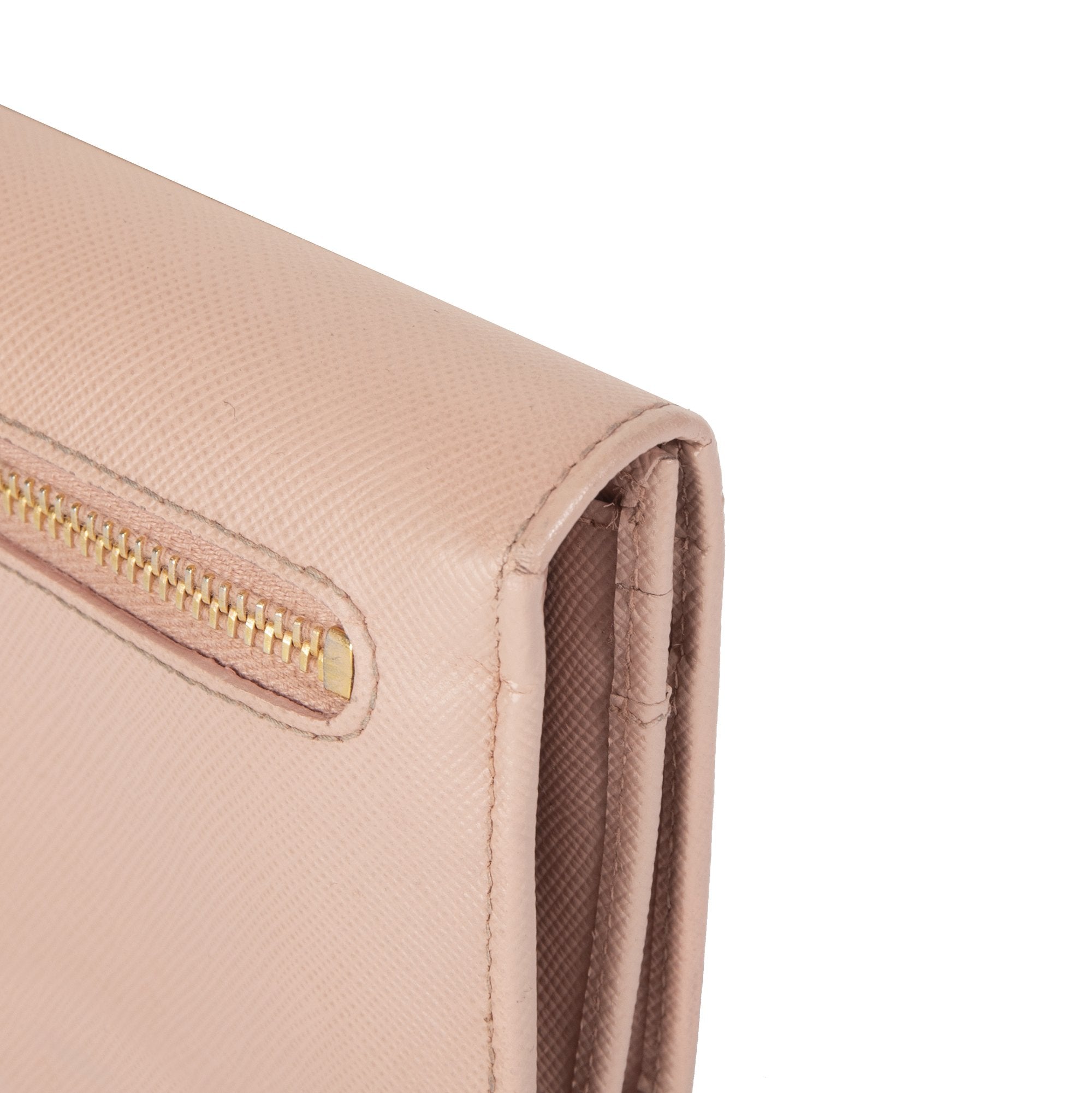 Prada Saffiano Leather Bow Wallet