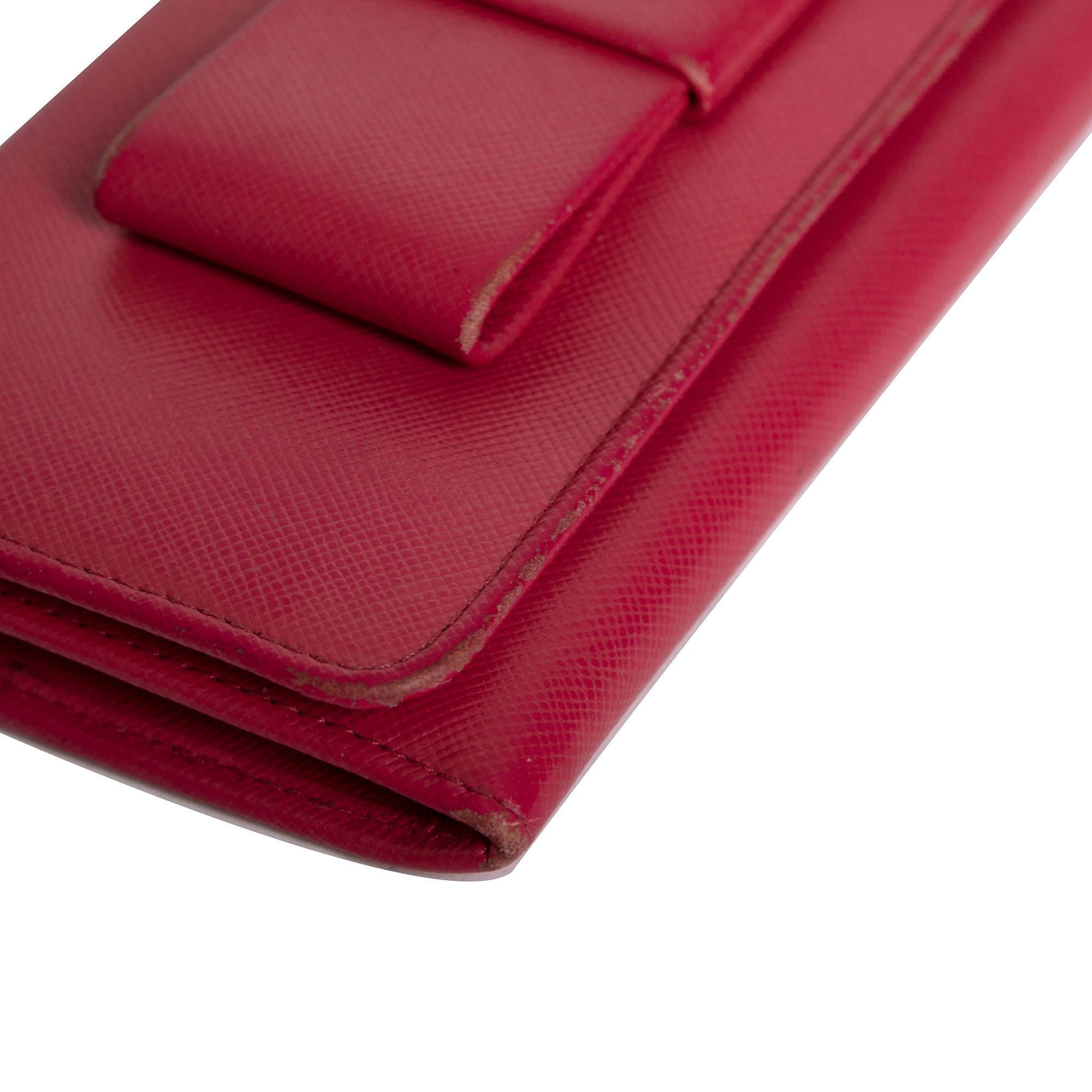 Prada Saffiano Leather Bow Wallet