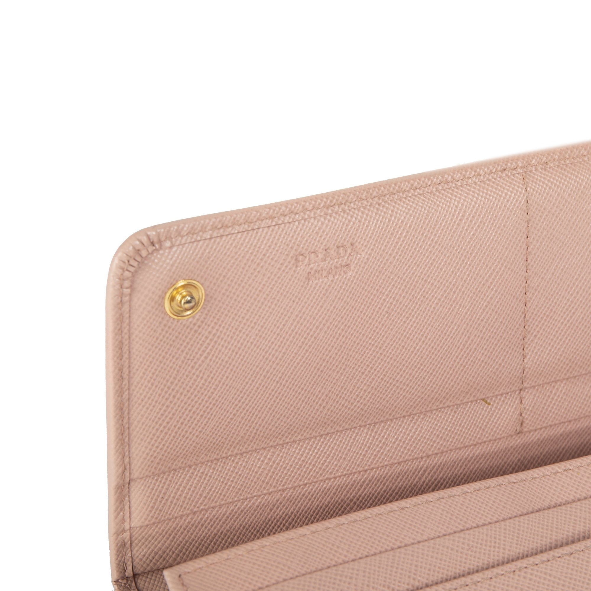 Prada Saffiano Leather Bow Wallet