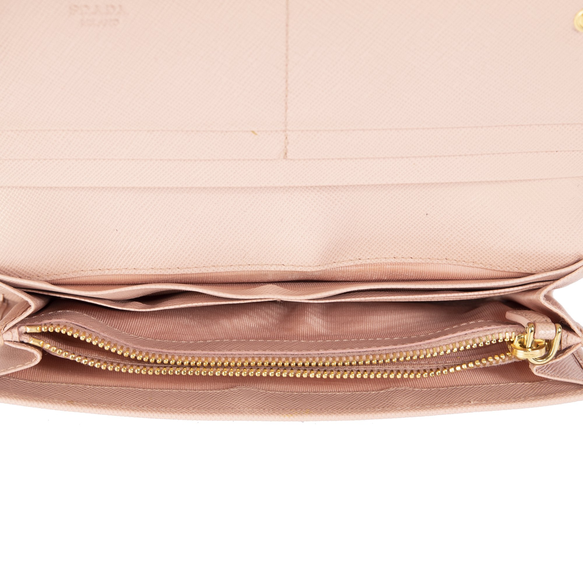 Prada Saffiano Leather Bow Wallet