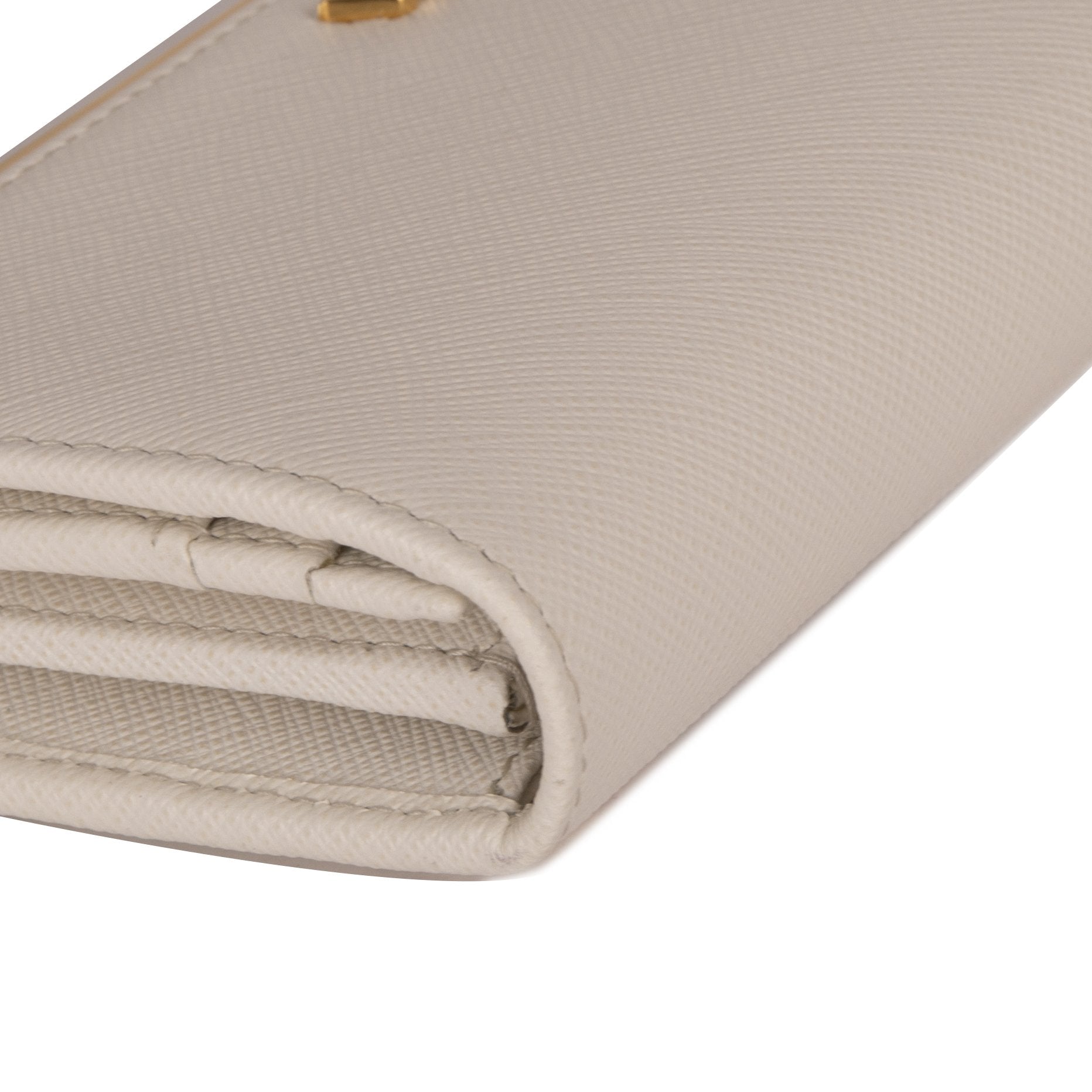 Prada Saffiano Leather Continental Wallet w/ Box & Receipt