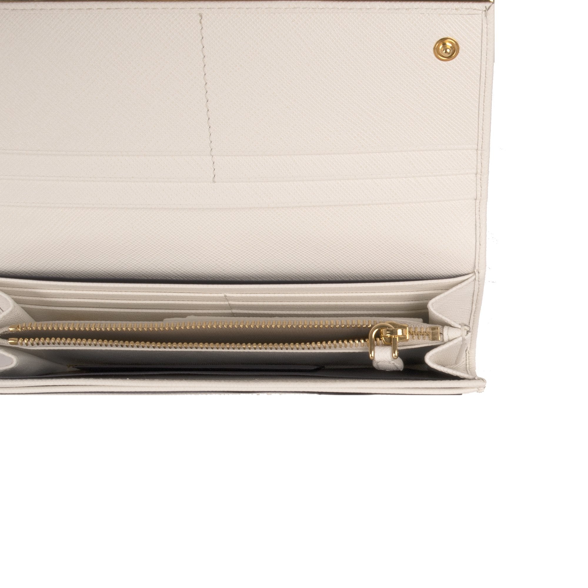 Prada Saffiano Leather Continental Wallet w/ Box & Receipt