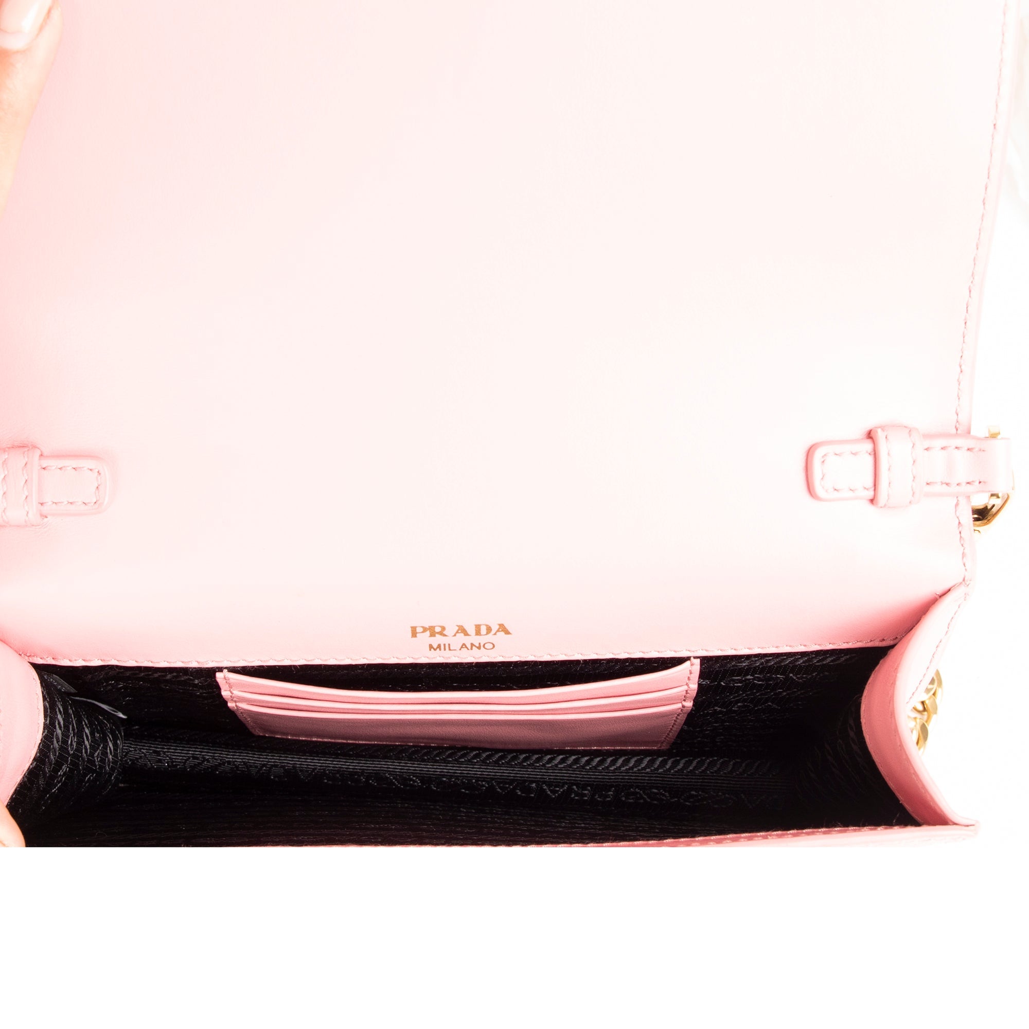 Prada Saffiano Leather Crossbody Chain Bag