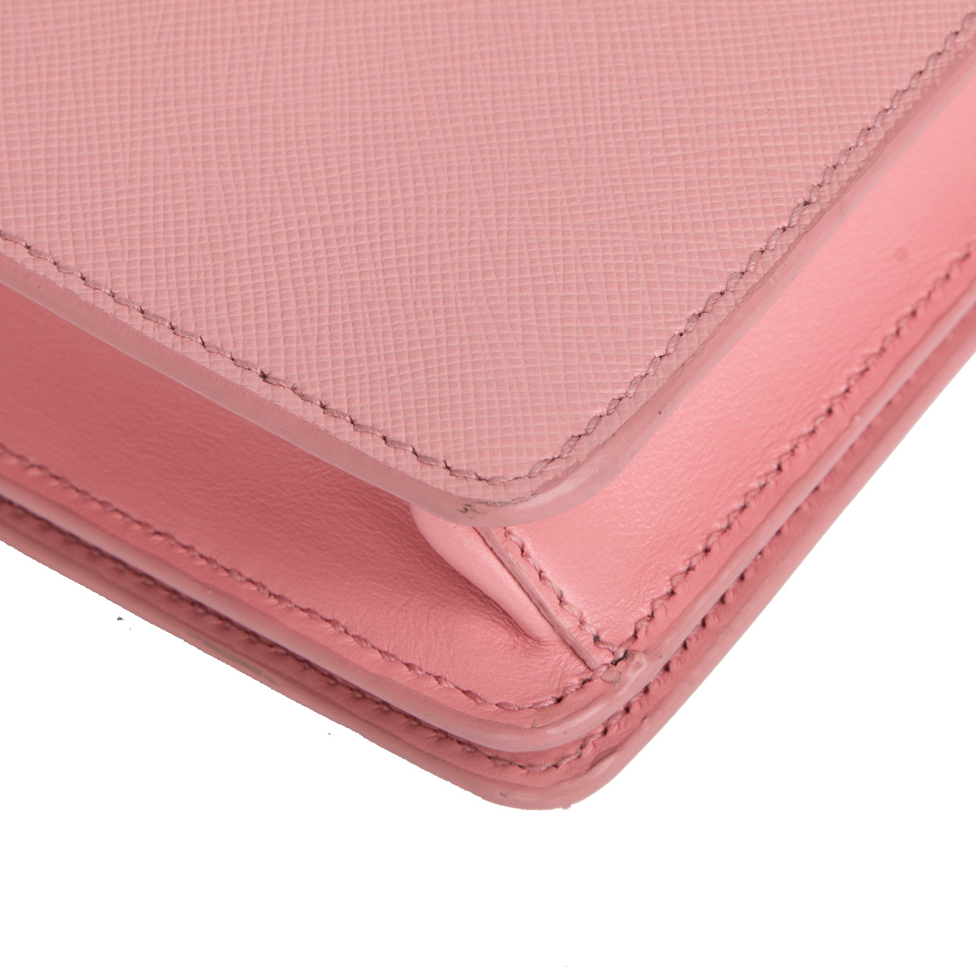 Prada Saffiano Leather Crossbody Chain Bag