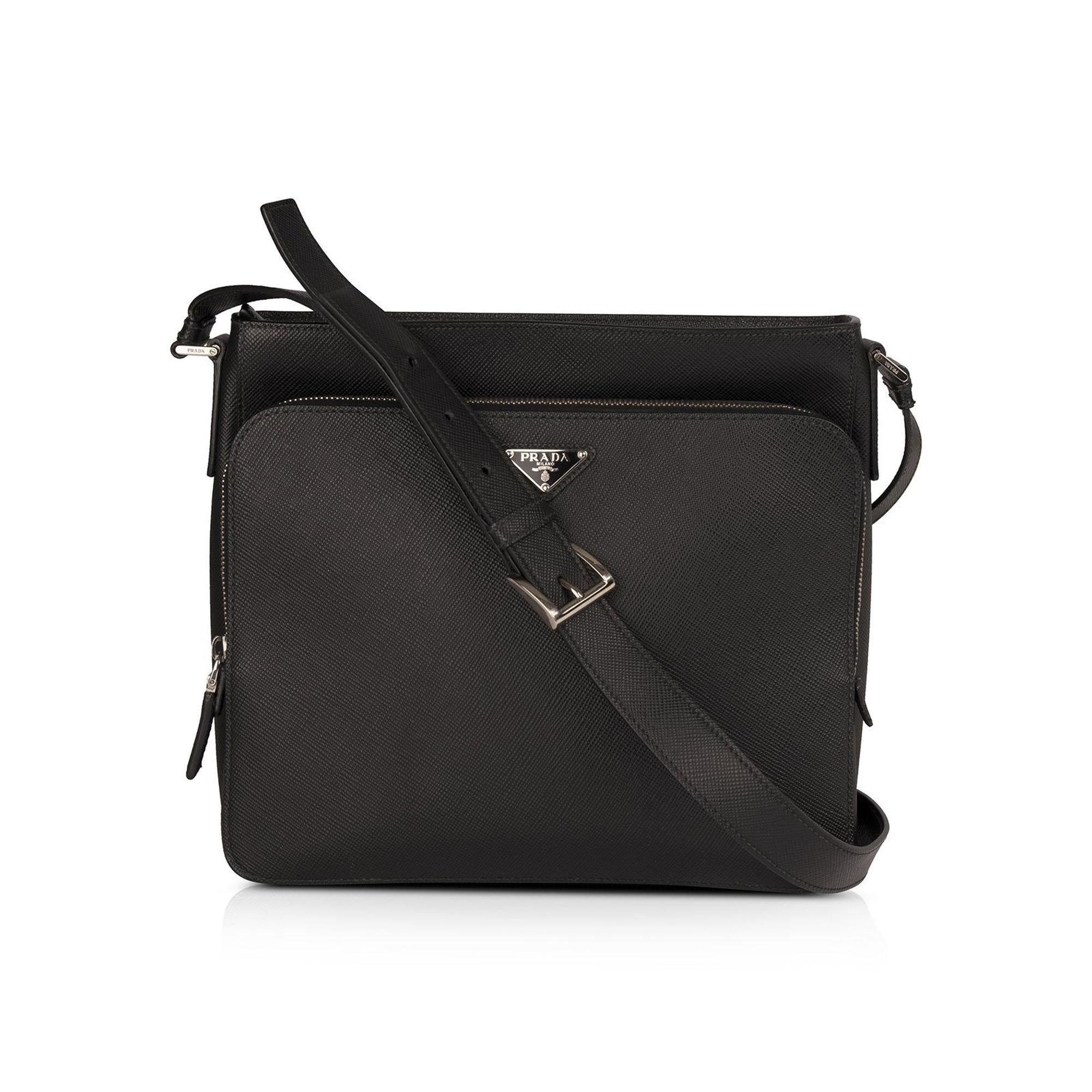 Prada Saffiano Leather Messenger Bag