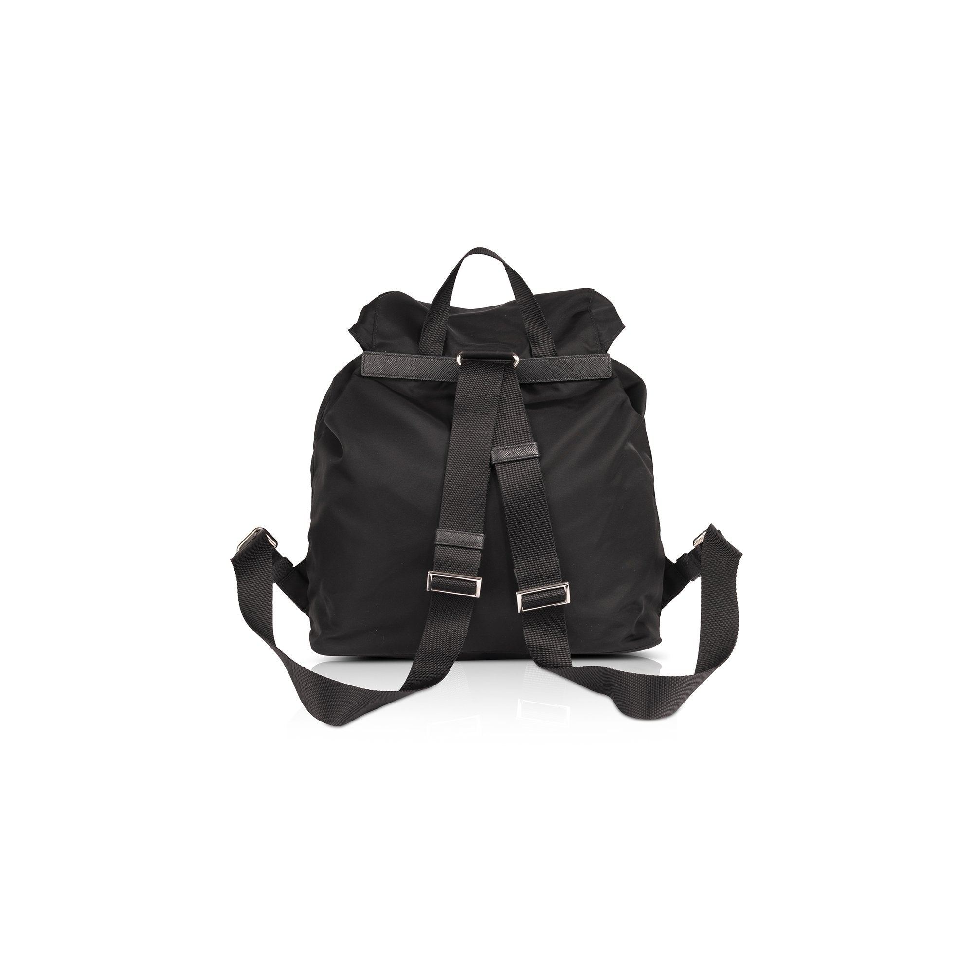 Prada Saffiano Leather-Trimmed Tessuto Nylon Backpack – Oliver