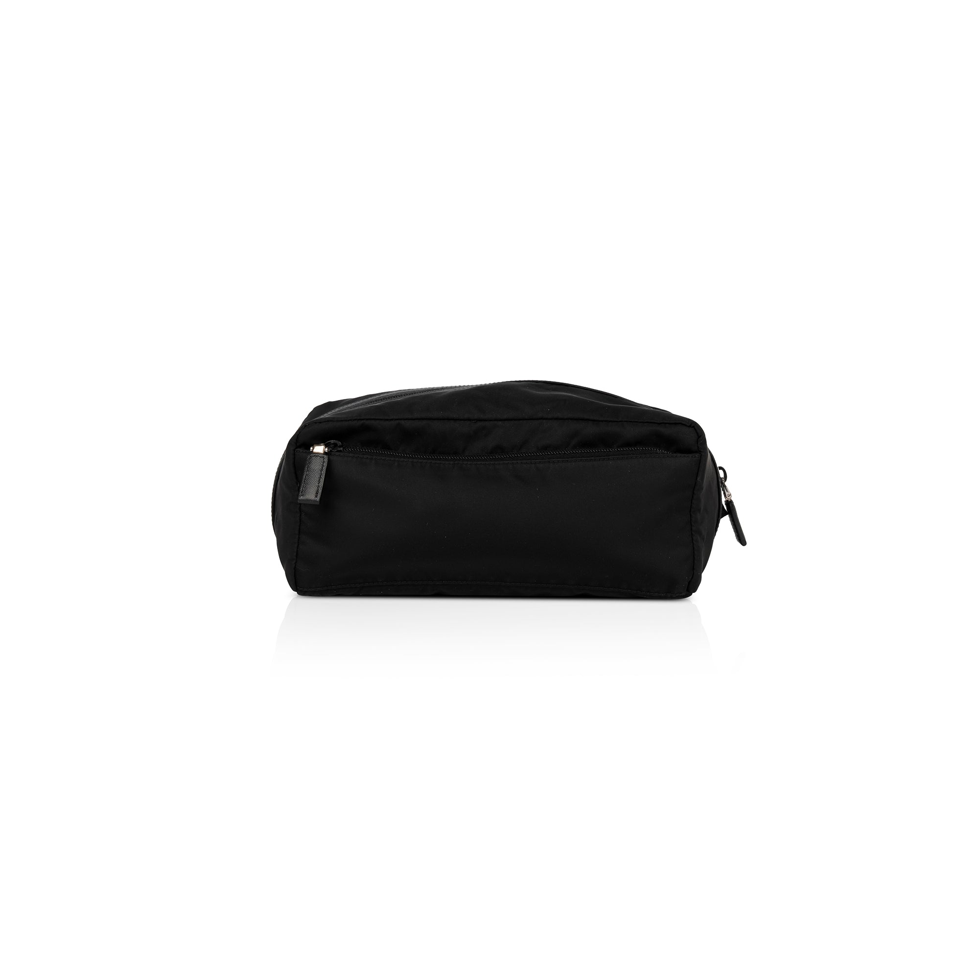 Prada Saffiano Leather Trimmed Tessuto Nylon Toiletry Bag