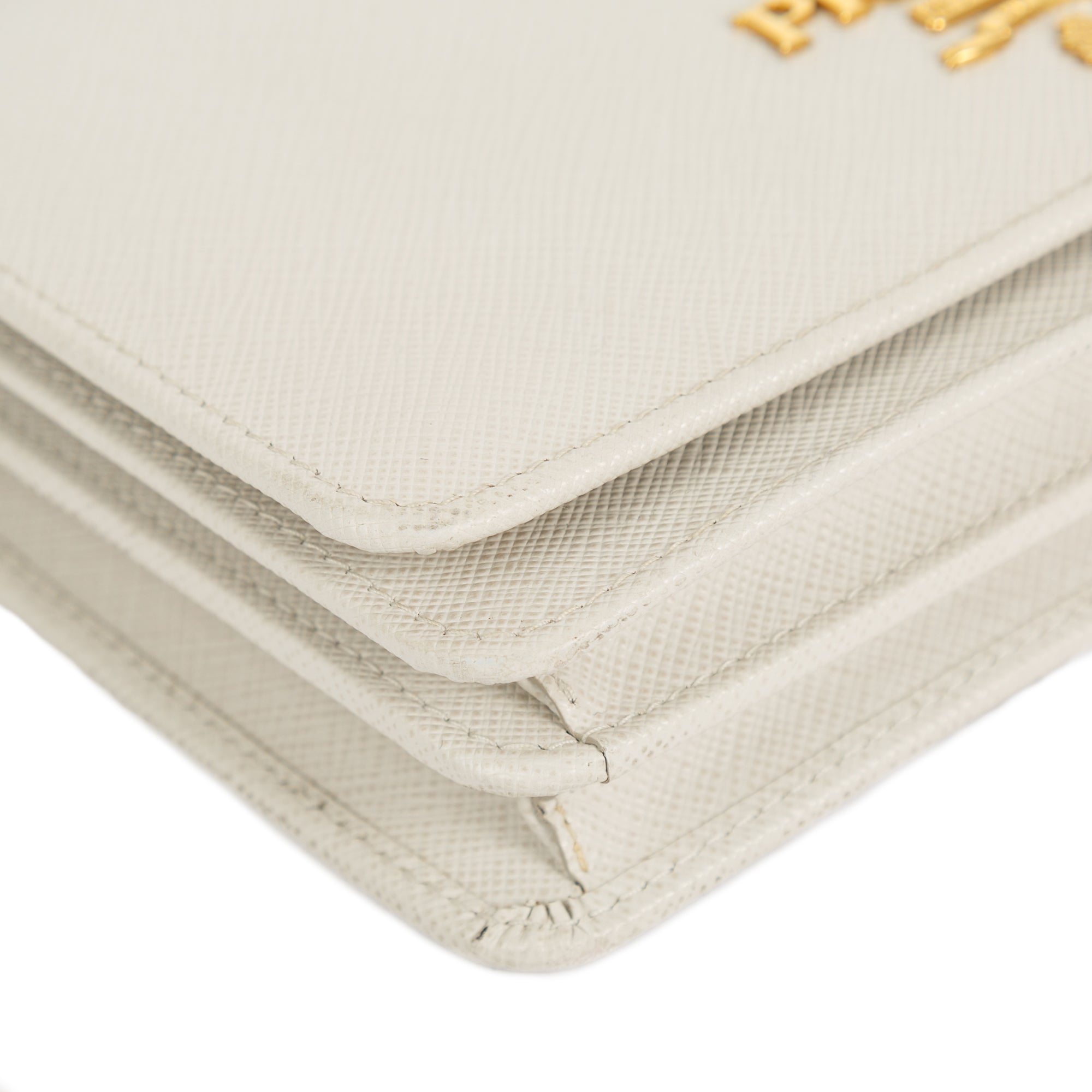 Prada Saffiano Lux Wallet on Chain w/ Authenticity Card