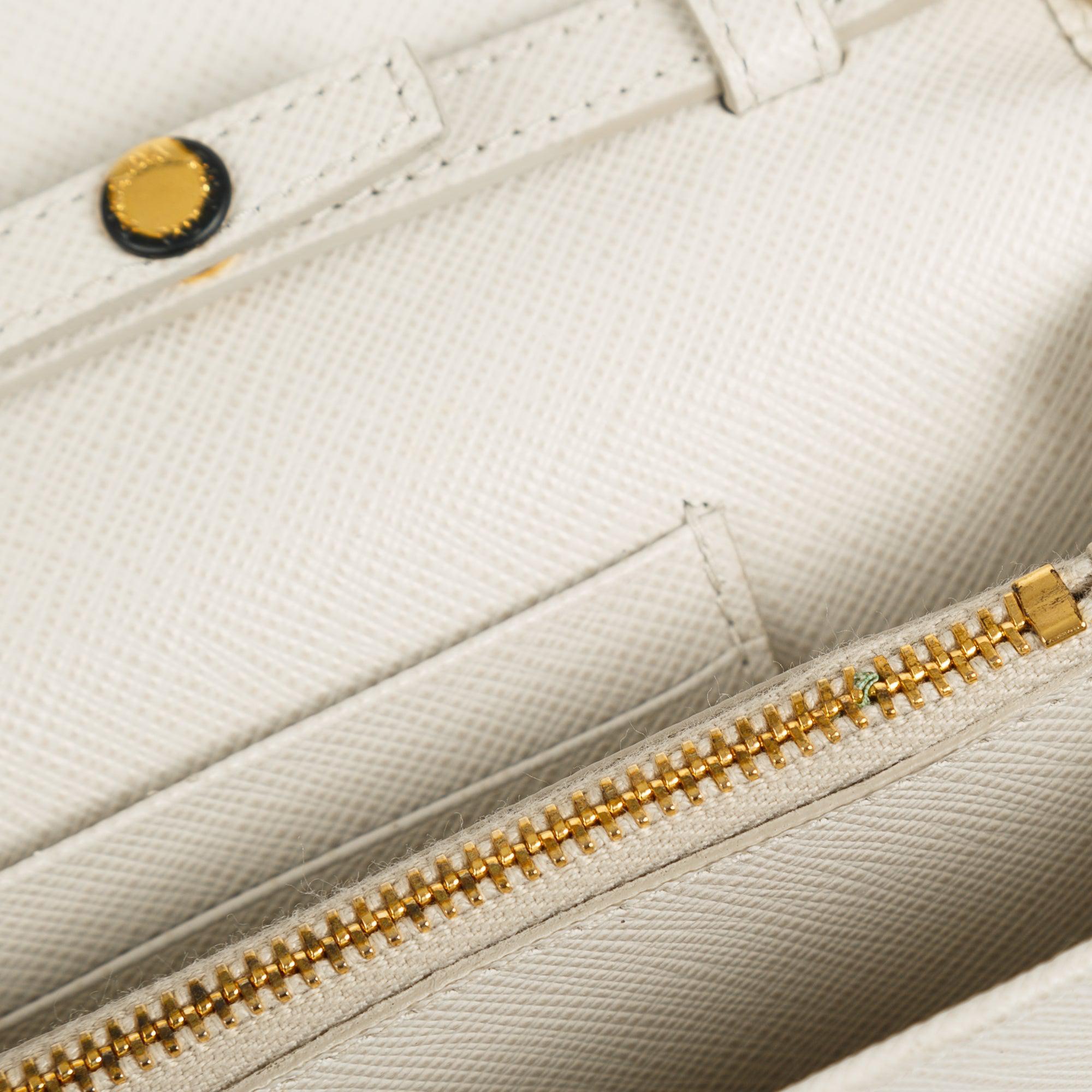 Prada Saffiano Lux Wallet on Chain w/ Authenticity Card