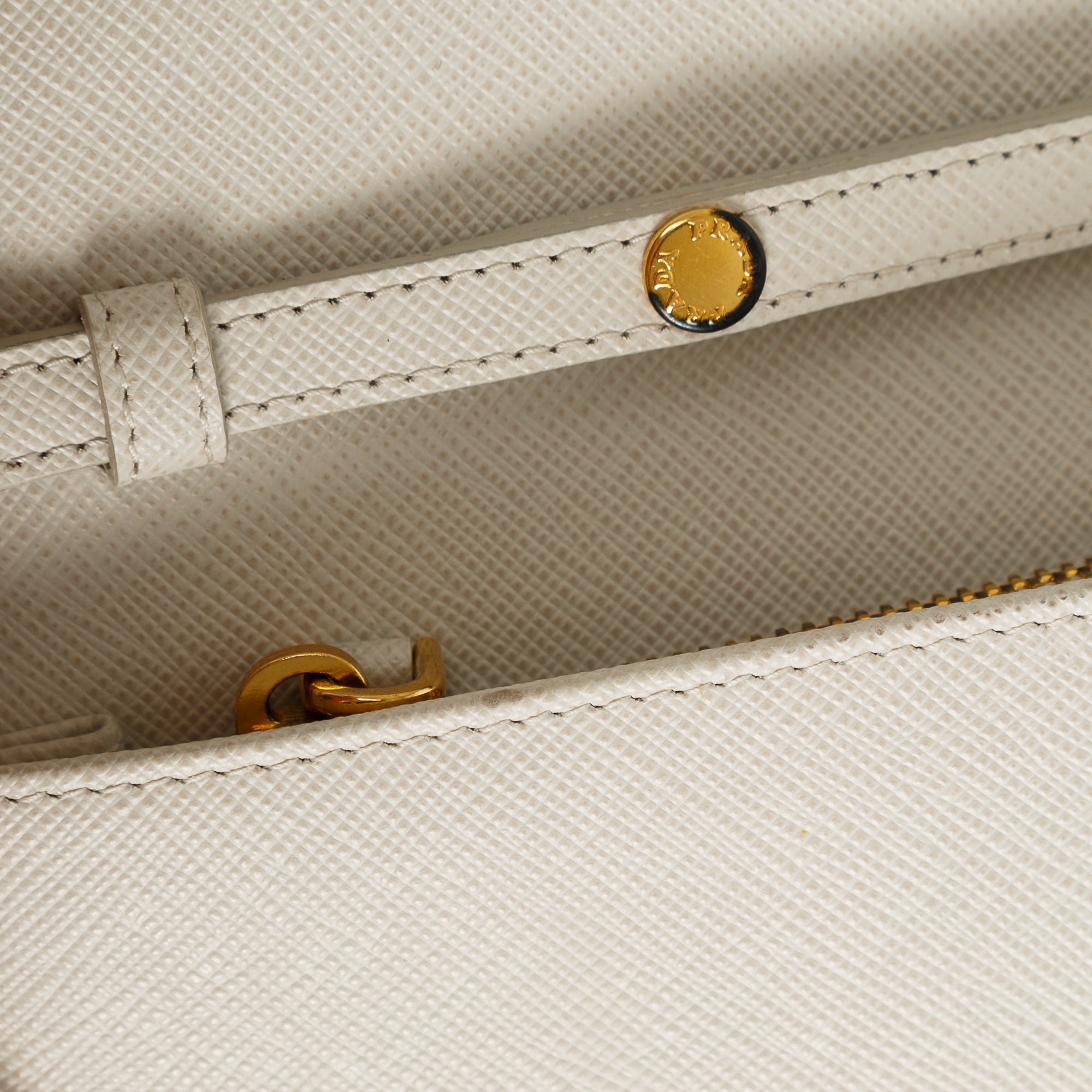 Prada Saffiano Lux Wallet on Chain w/ Authenticity Card