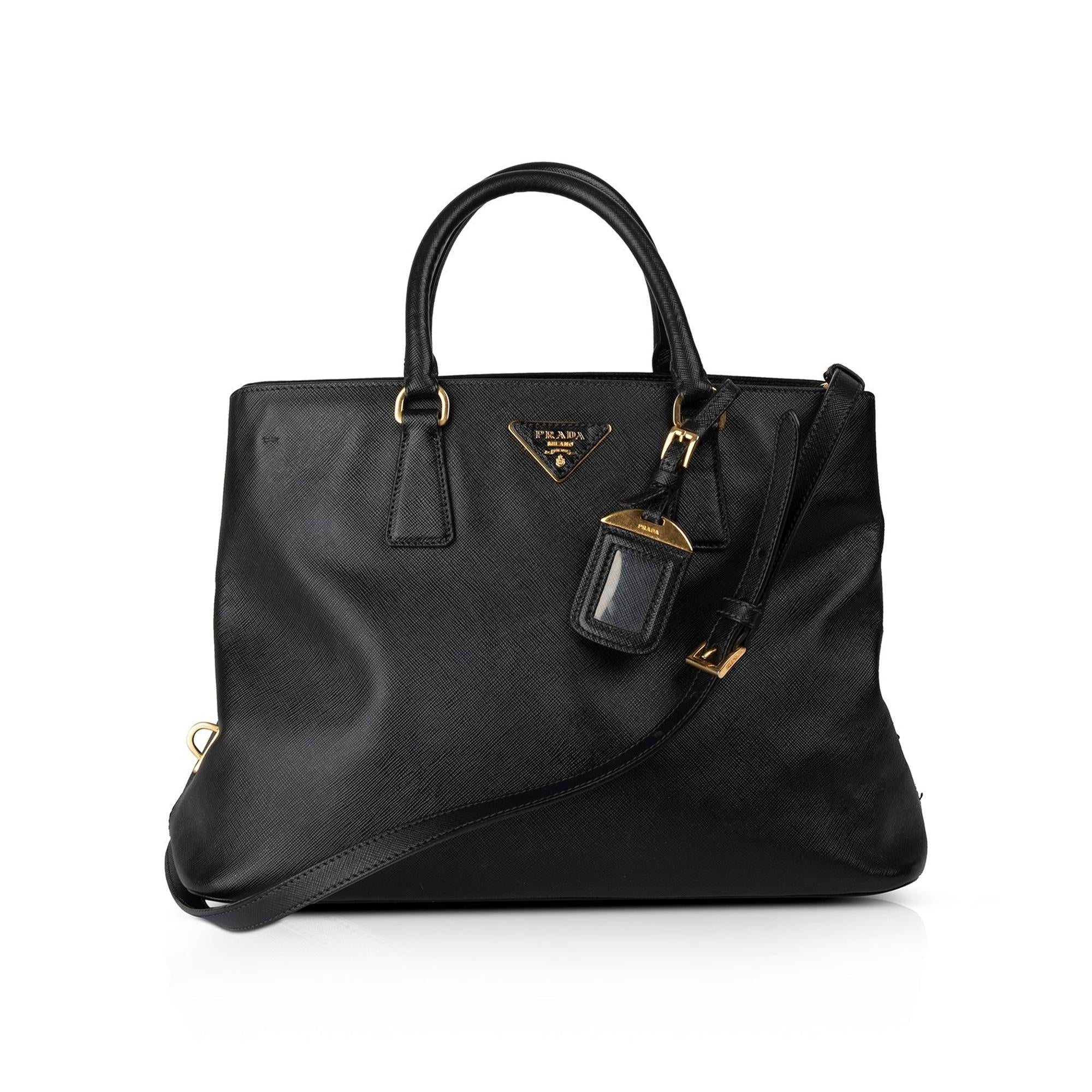Prada Saffiano Middle Zip Tote