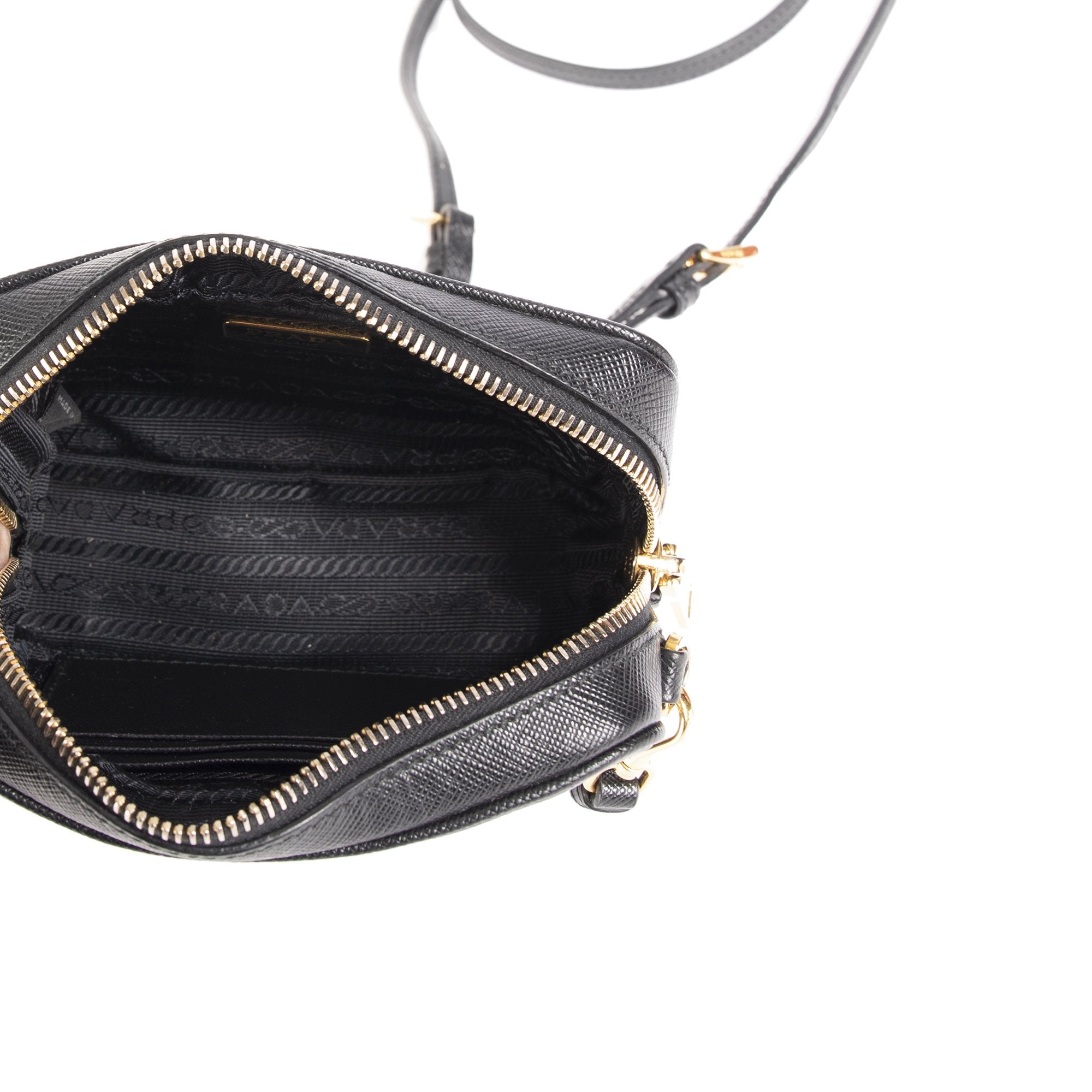 Prada Saffiano Mini Camera Crossbody Bag