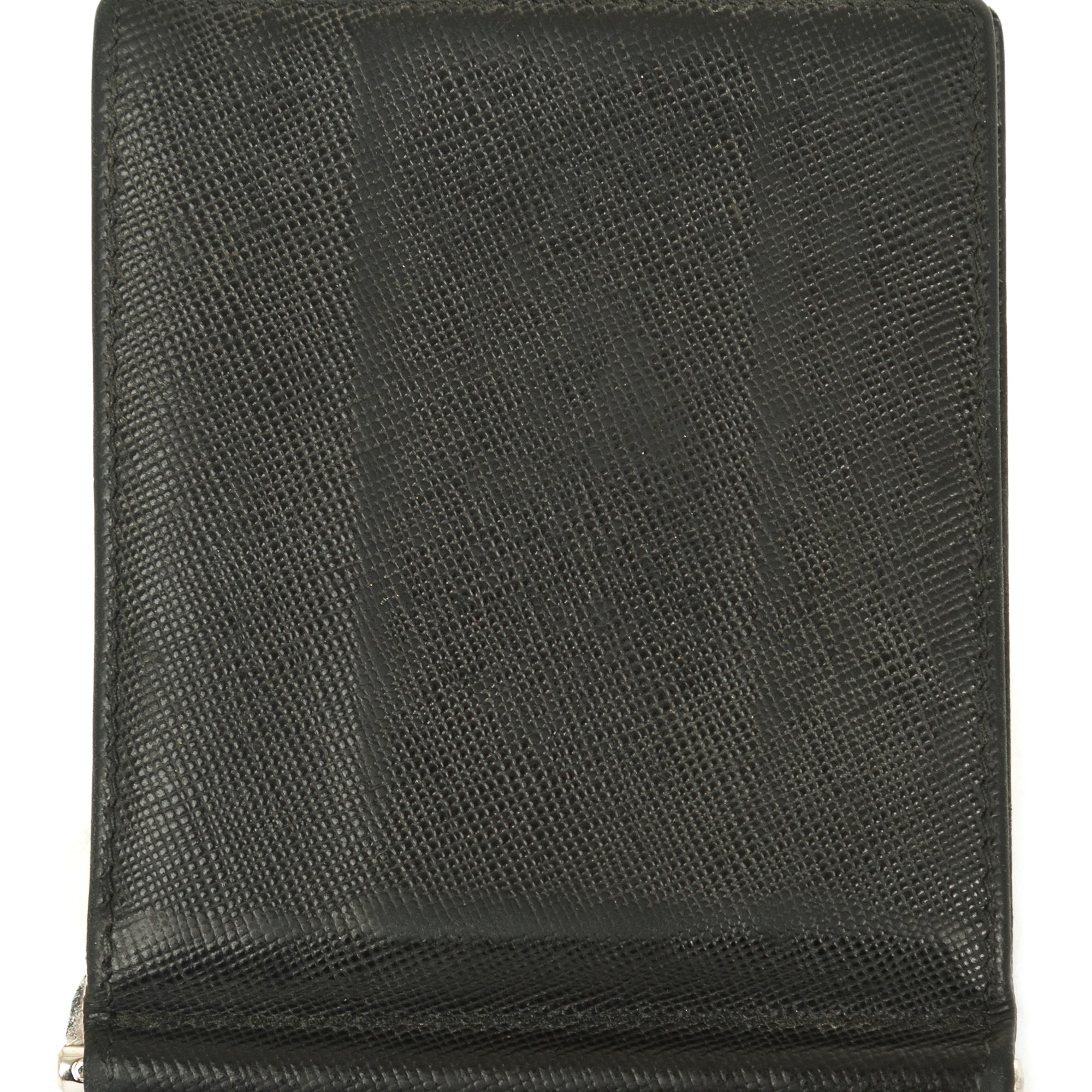 Prada Saffiano Money Clip Bifold Wallet